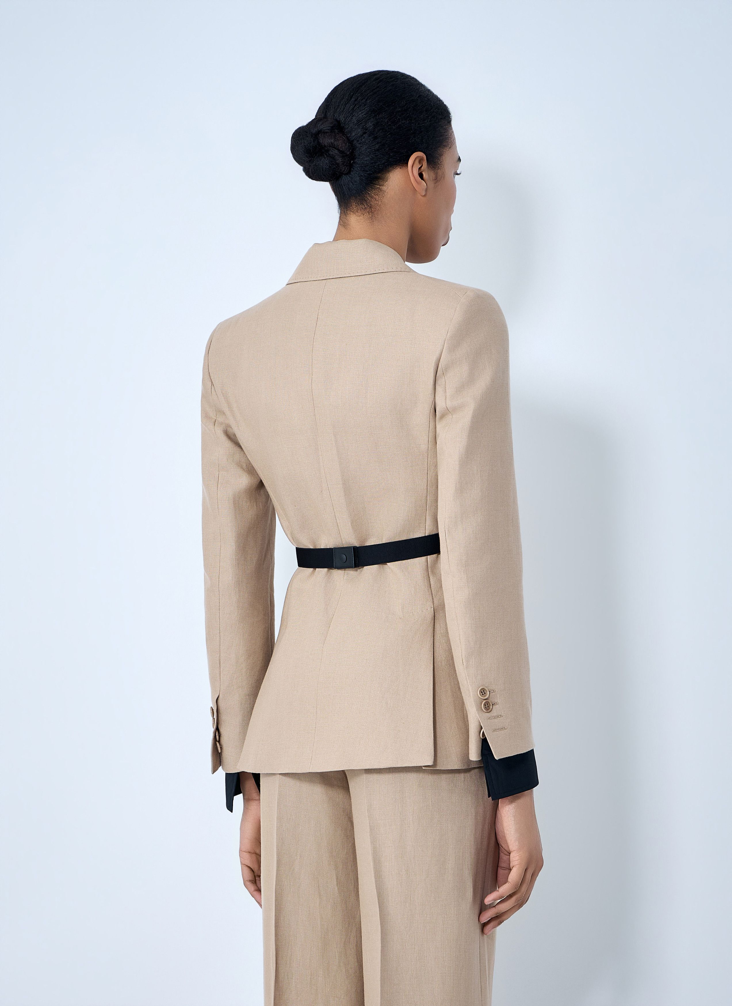 Max Mara Textured Notch Lapel Blazer Size M / US 6-8 / IT 42-44 - 4 Thumbnail