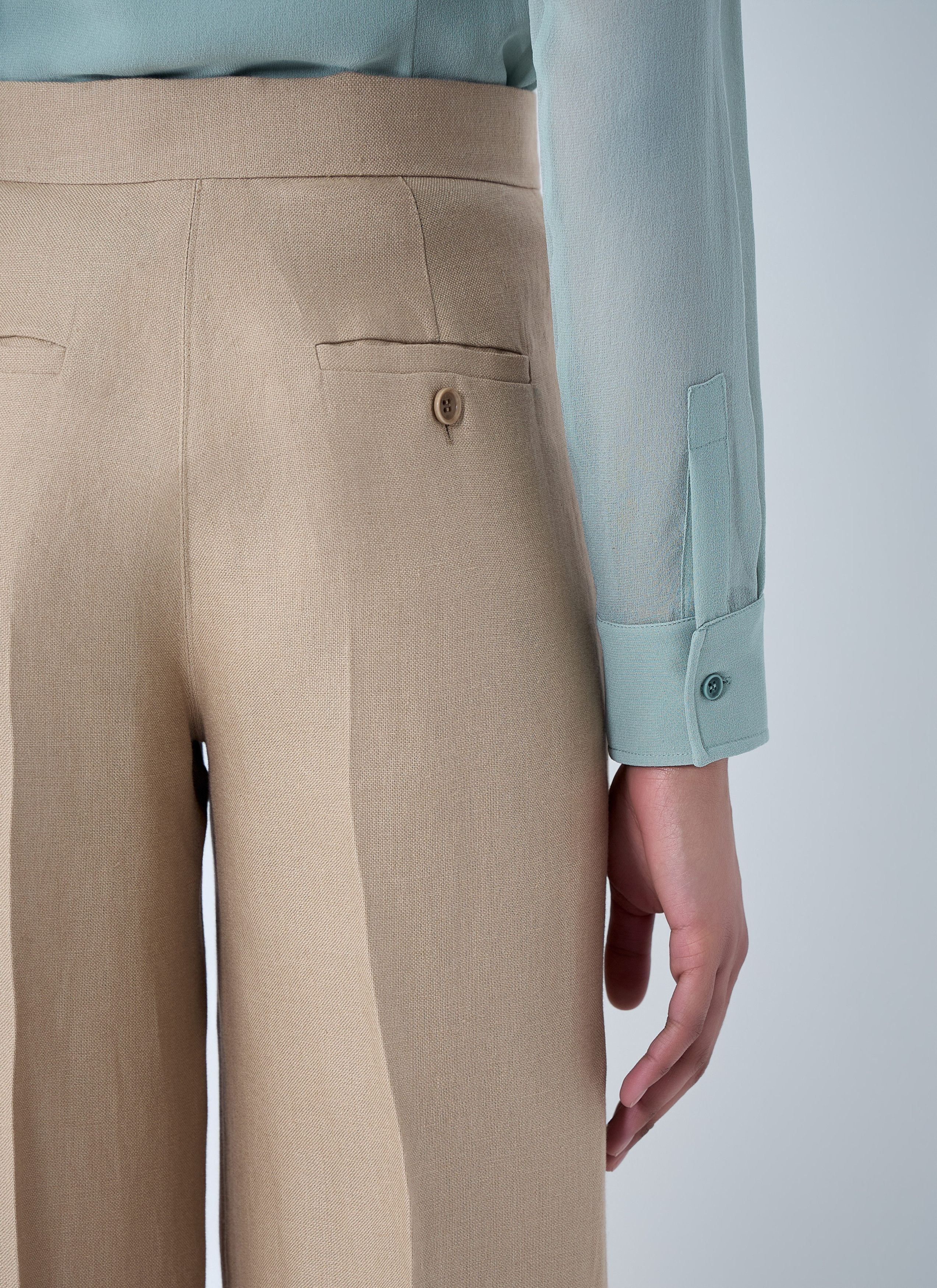 Max Mara High-Waisted Wide-Leg Trousers Size 30" / US 8 / IT 44 - 6 Thumbnail