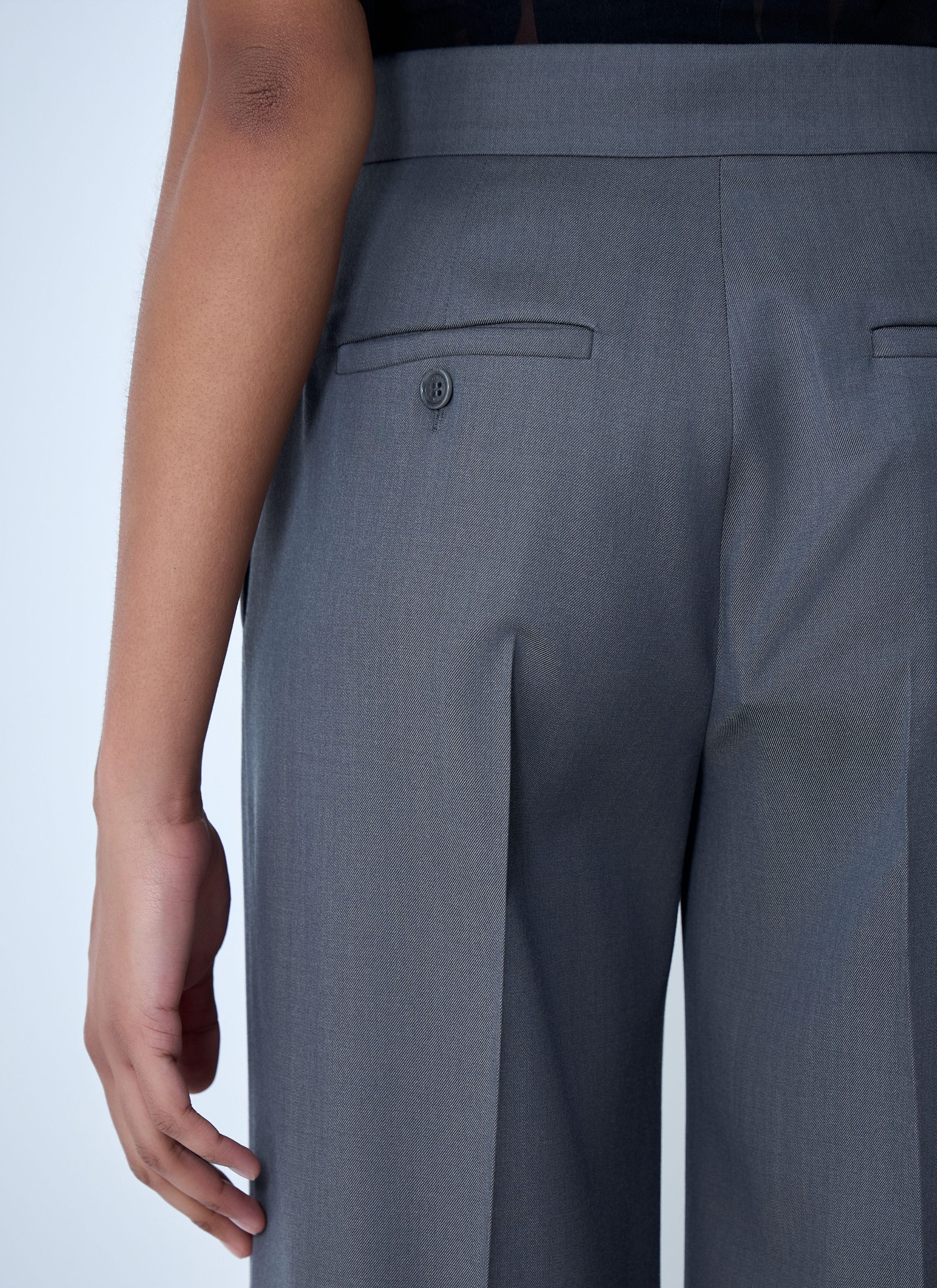 Max Mara Wide-Leg Tailored Trousers Size 28" / US 6 / IT 42 - 6 Thumbnail