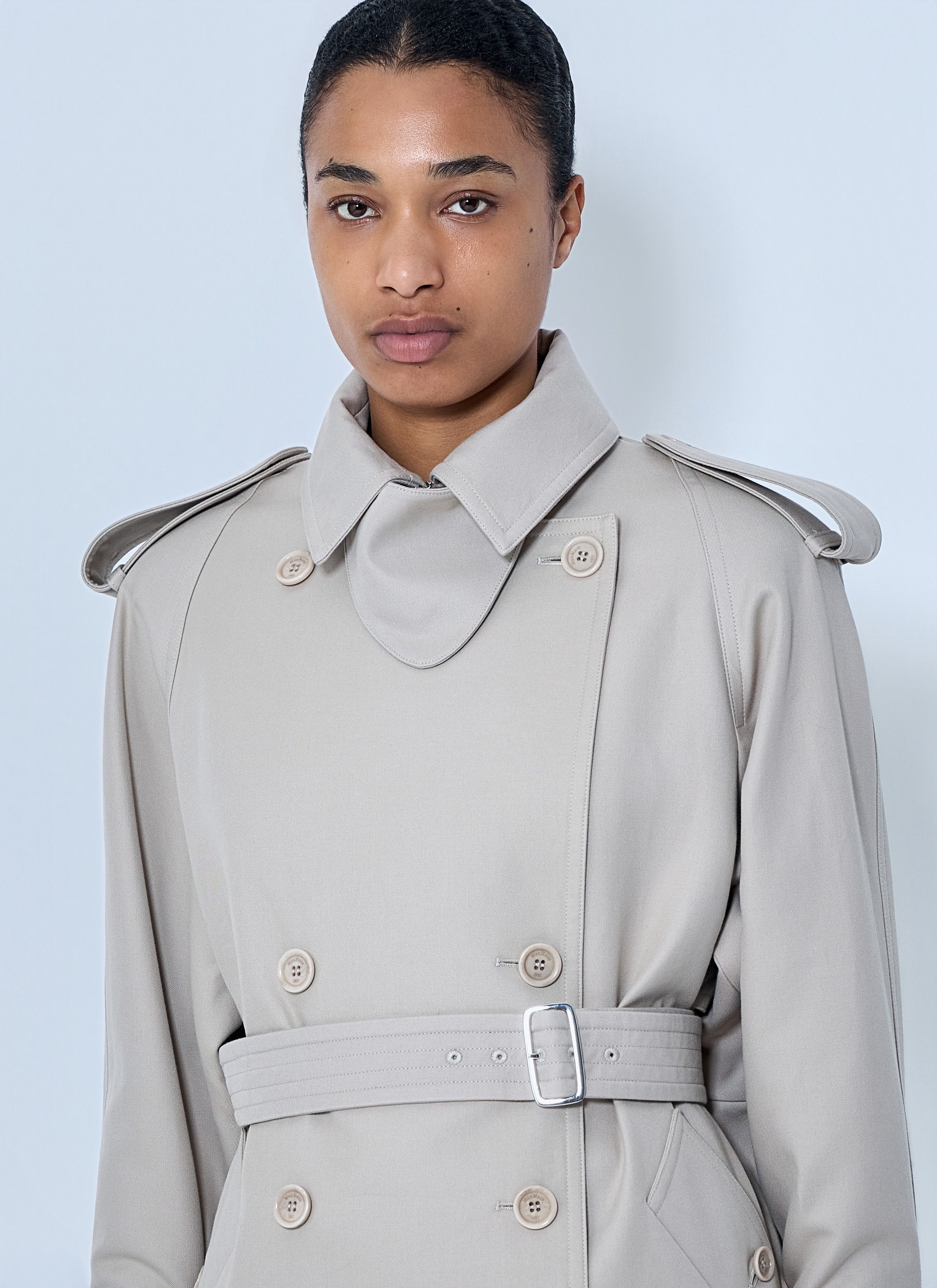 Max Mara Double-Breasted Trench Coat Size M / US 6-8 / IT 42-44 - 5 Thumbnail