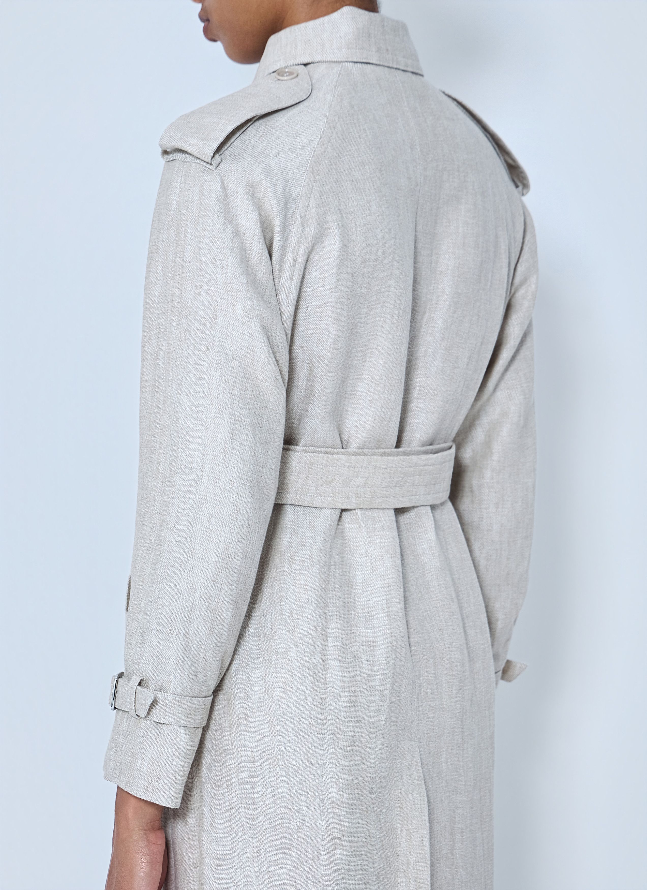 Max Mara Double-Breasted Trench Coat Size M / US 6-8 / IT 42-44 - 6 Thumbnail