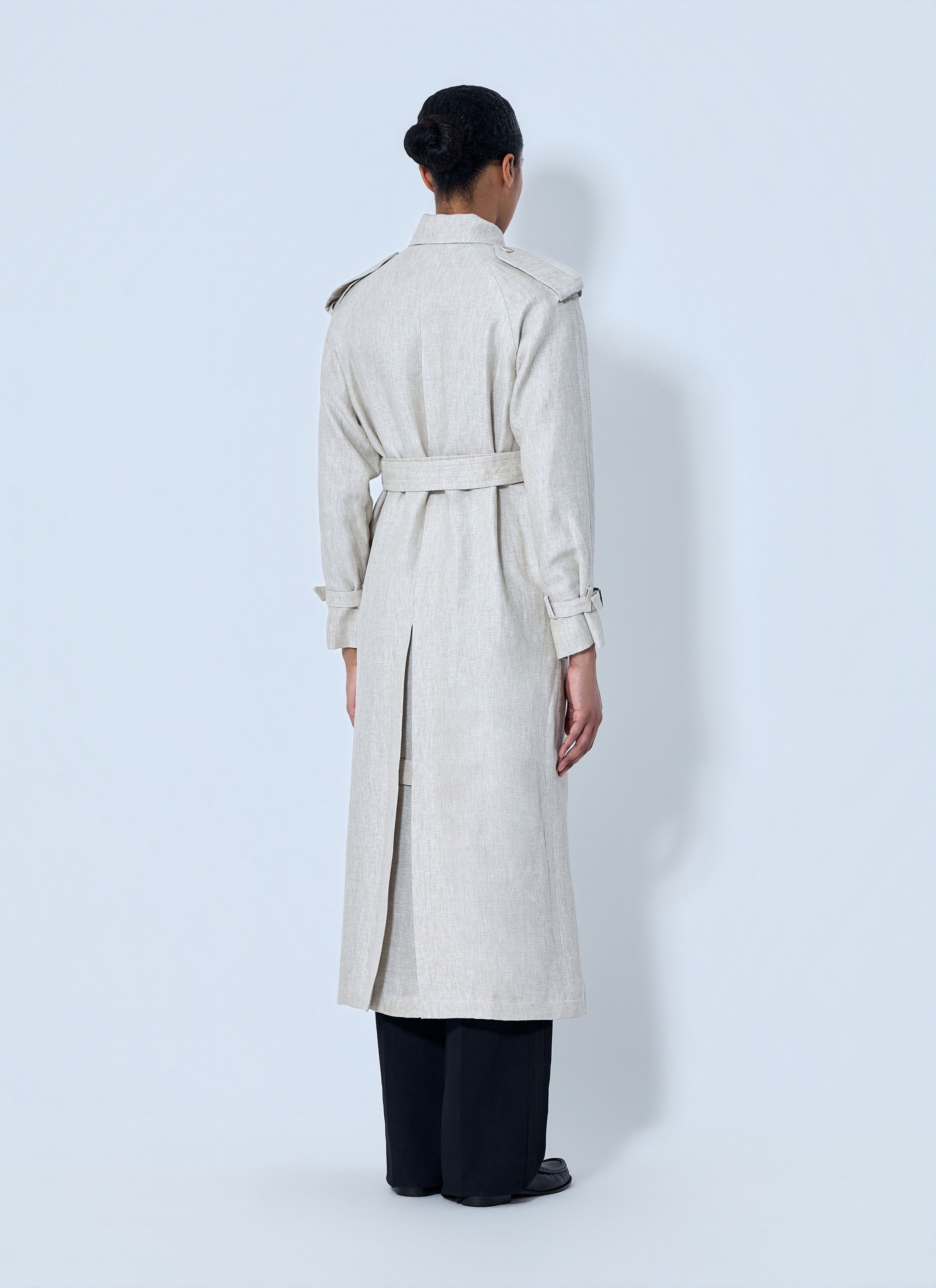 Max Mara Double-Breasted Trench Coat Size M / US 6-8 / IT 42-44 - 4 Thumbnail