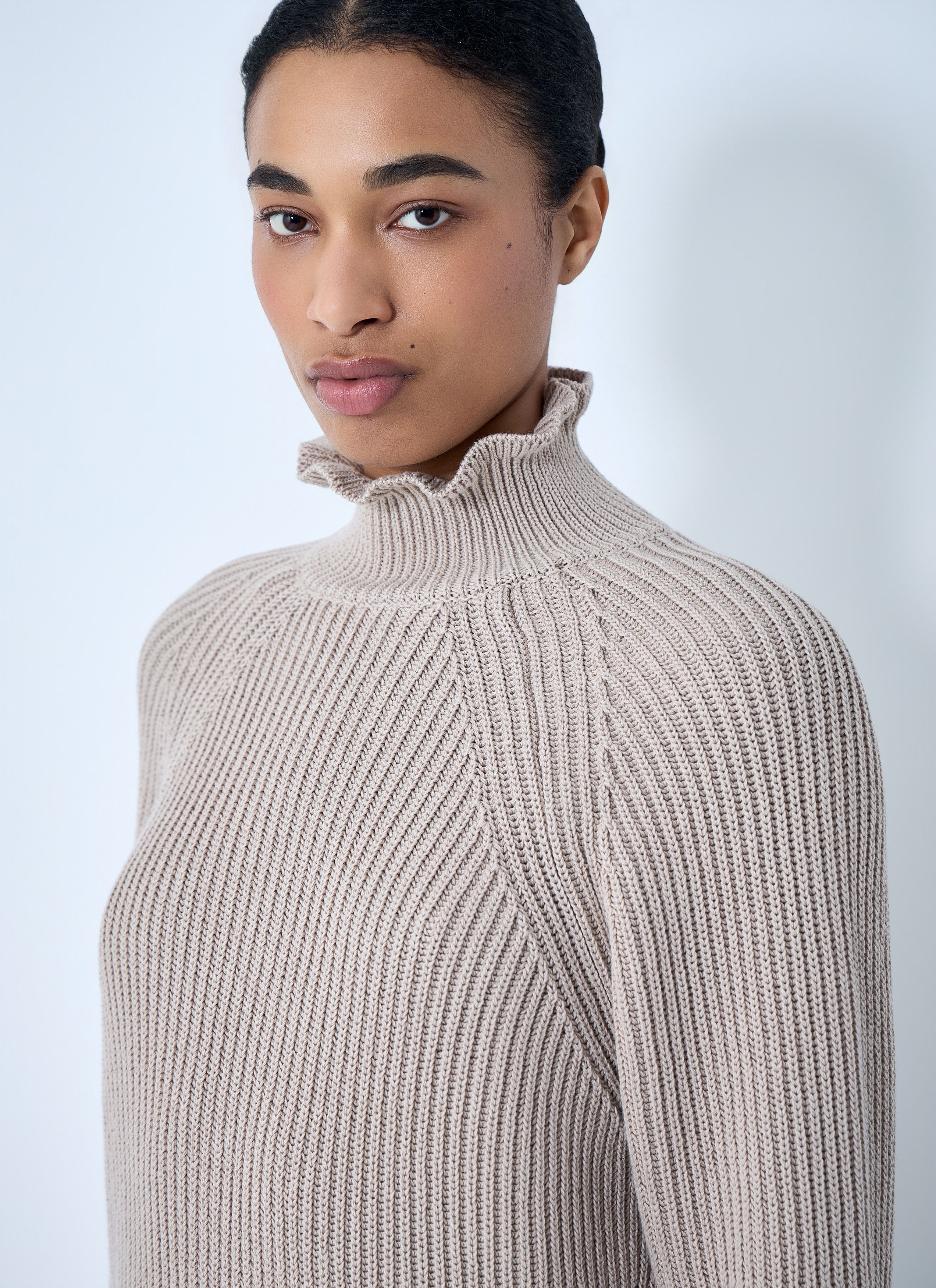 Max Mara Ribbed Knit High Neck Sweater Size M / US 6-8 / IT 42-44 - 5 Thumbnail