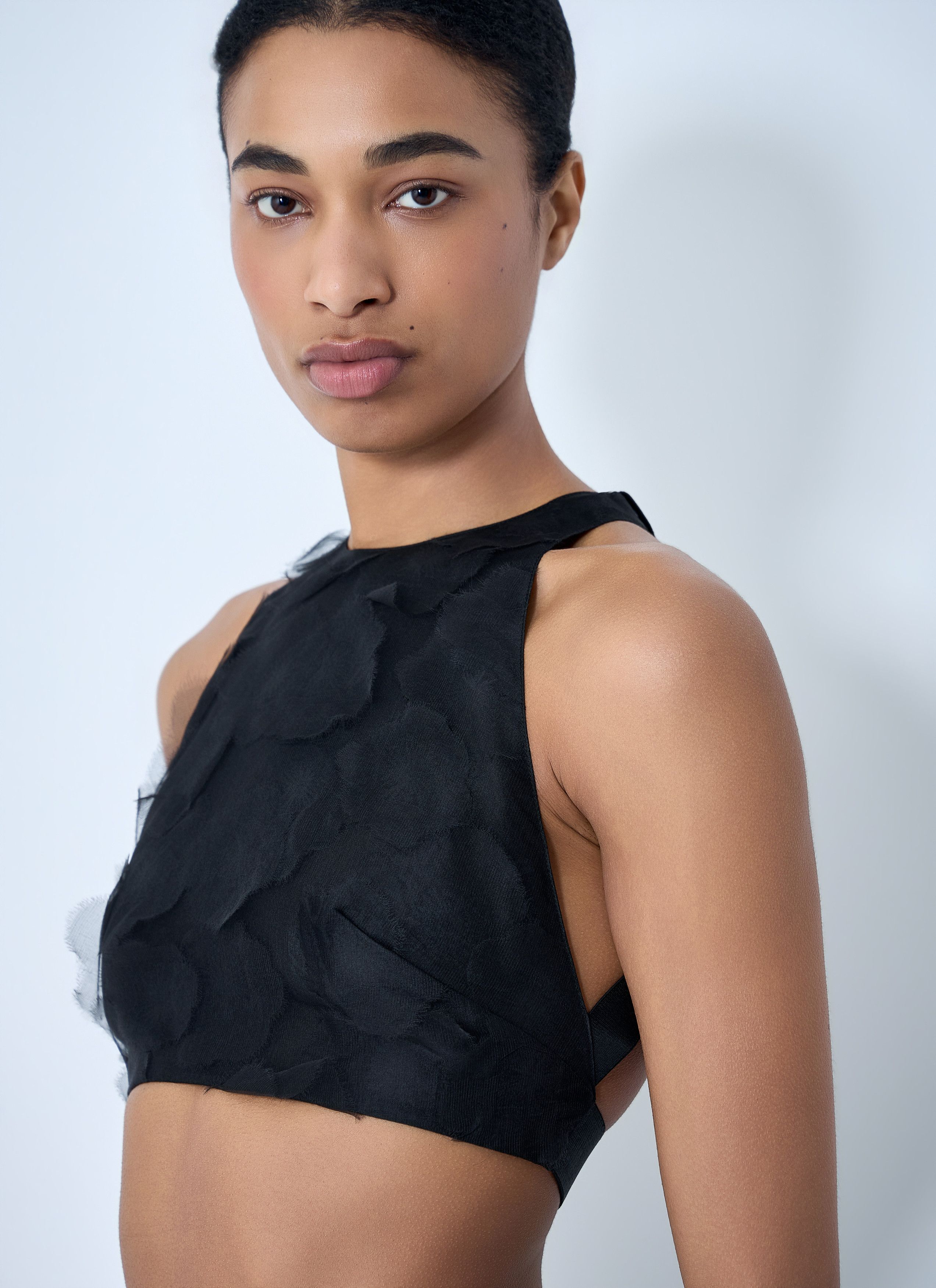 Max Mara Suede Halter Crop Top Size M / US 6-8 / IT 42-44 - 5 Thumbnail