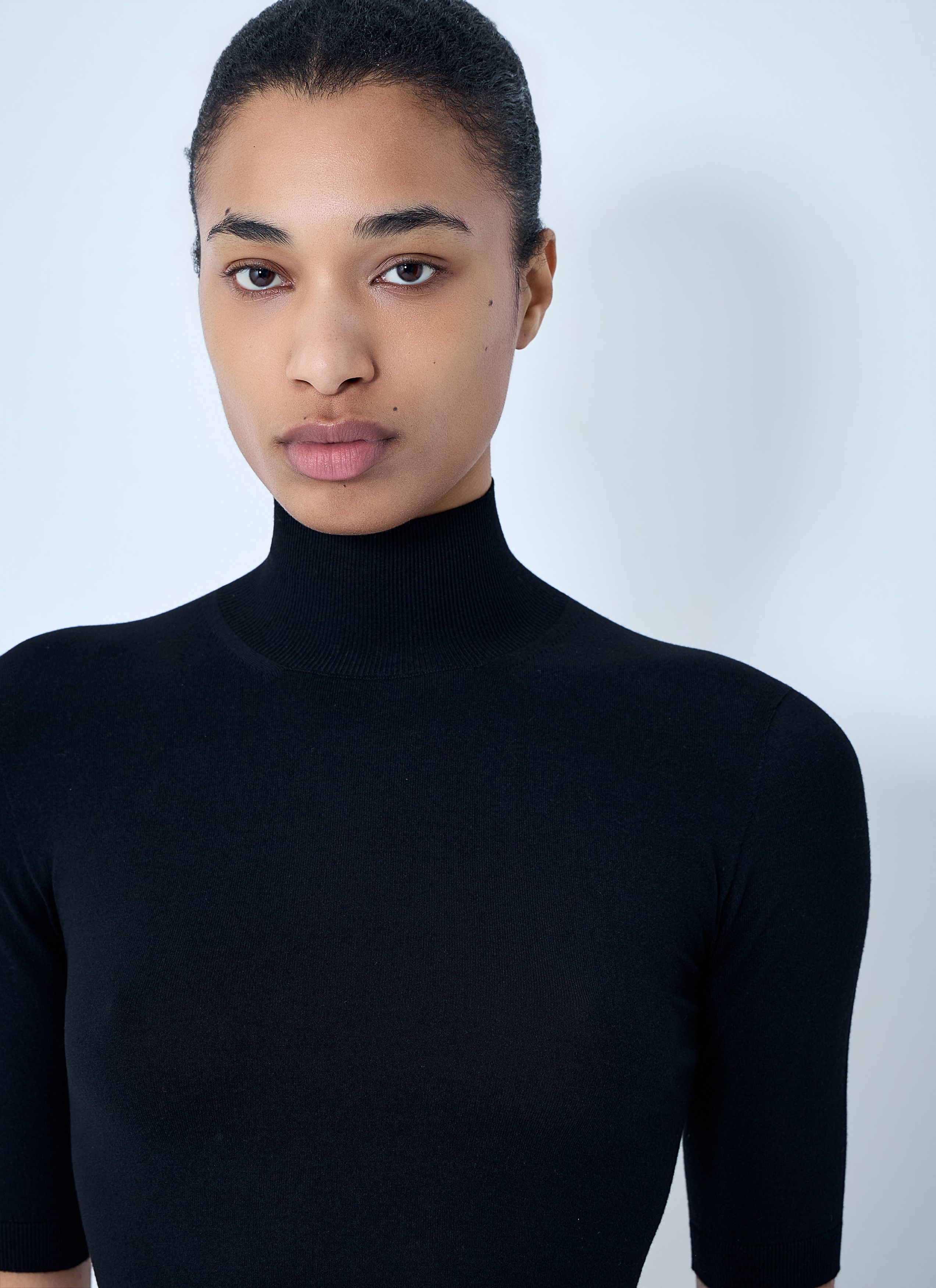 Max Mara High-neck Cropped Knit Top Size M / US 6-8 / IT 42-44 - 5 Thumbnail