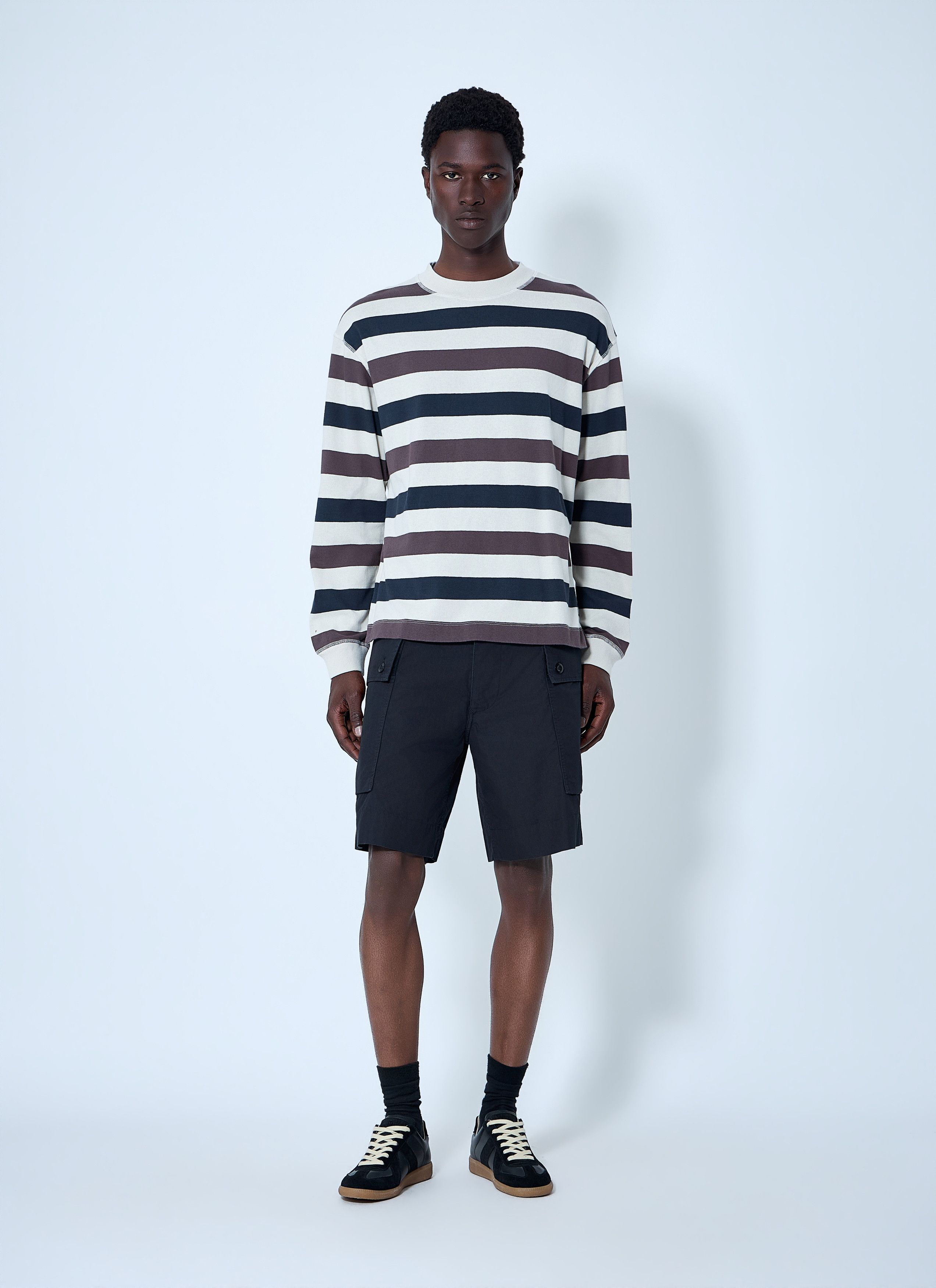 Margaret Howell Striped Crewneck Sweatshirt Size US M / EU 48-50 / 2 - 2 Thumbnail