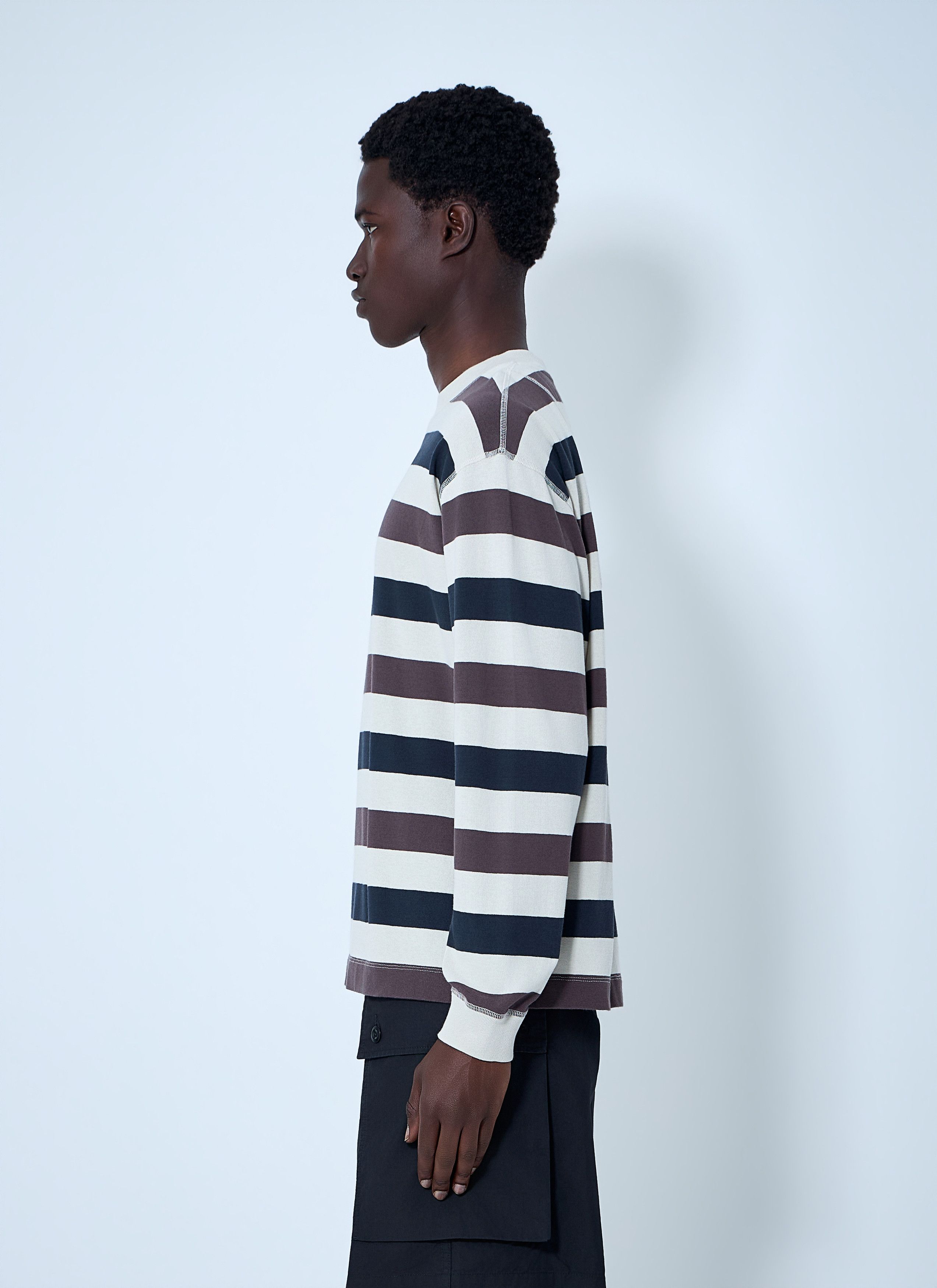 Margaret Howell Striped Crewneck Sweatshirt Size US XL / EU 56 / 4 - 3 Thumbnail
