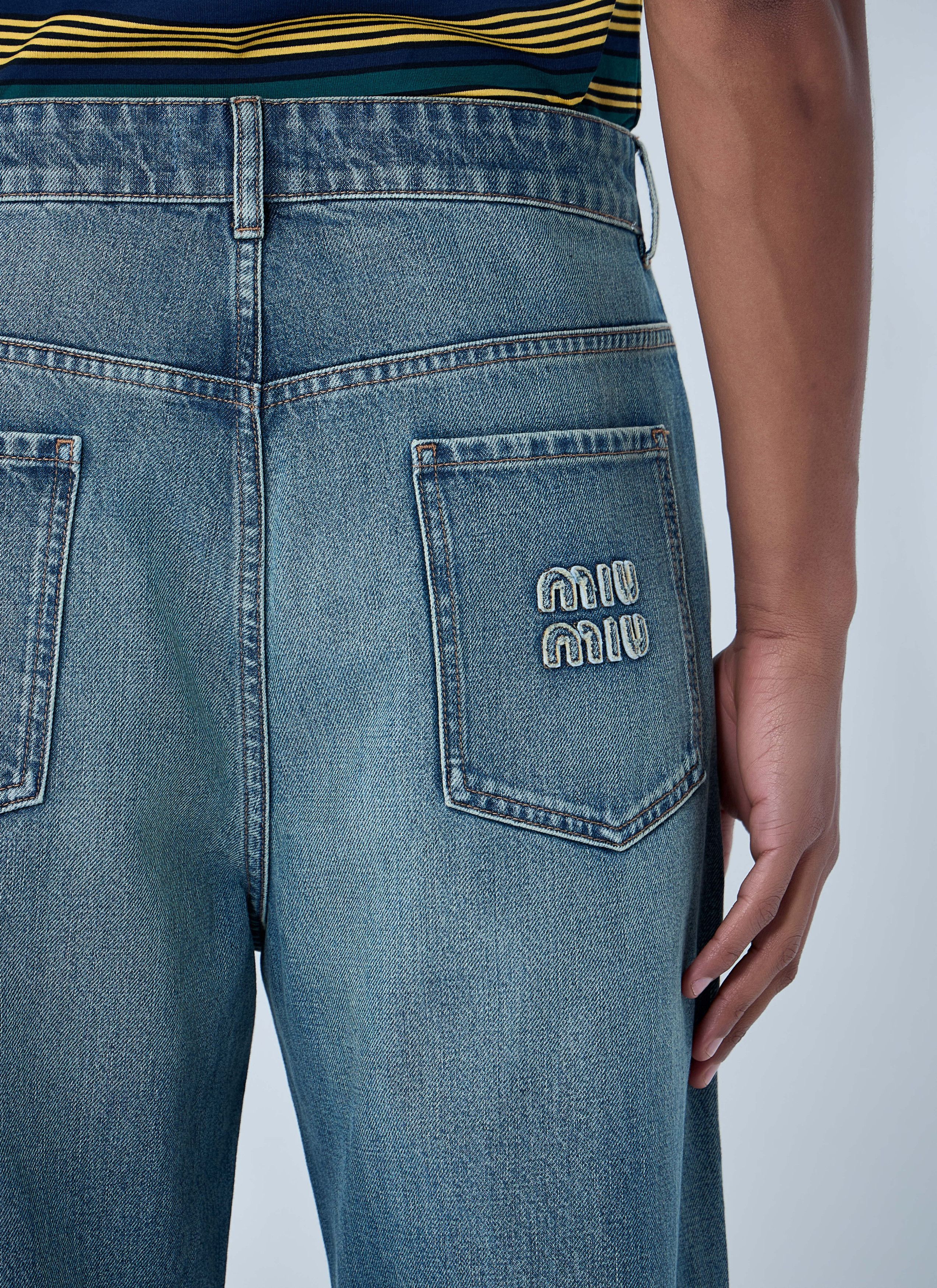 Miu Miu Wide-Leg Denim Jeans Size US 30 / EU 46 - 6 Thumbnail