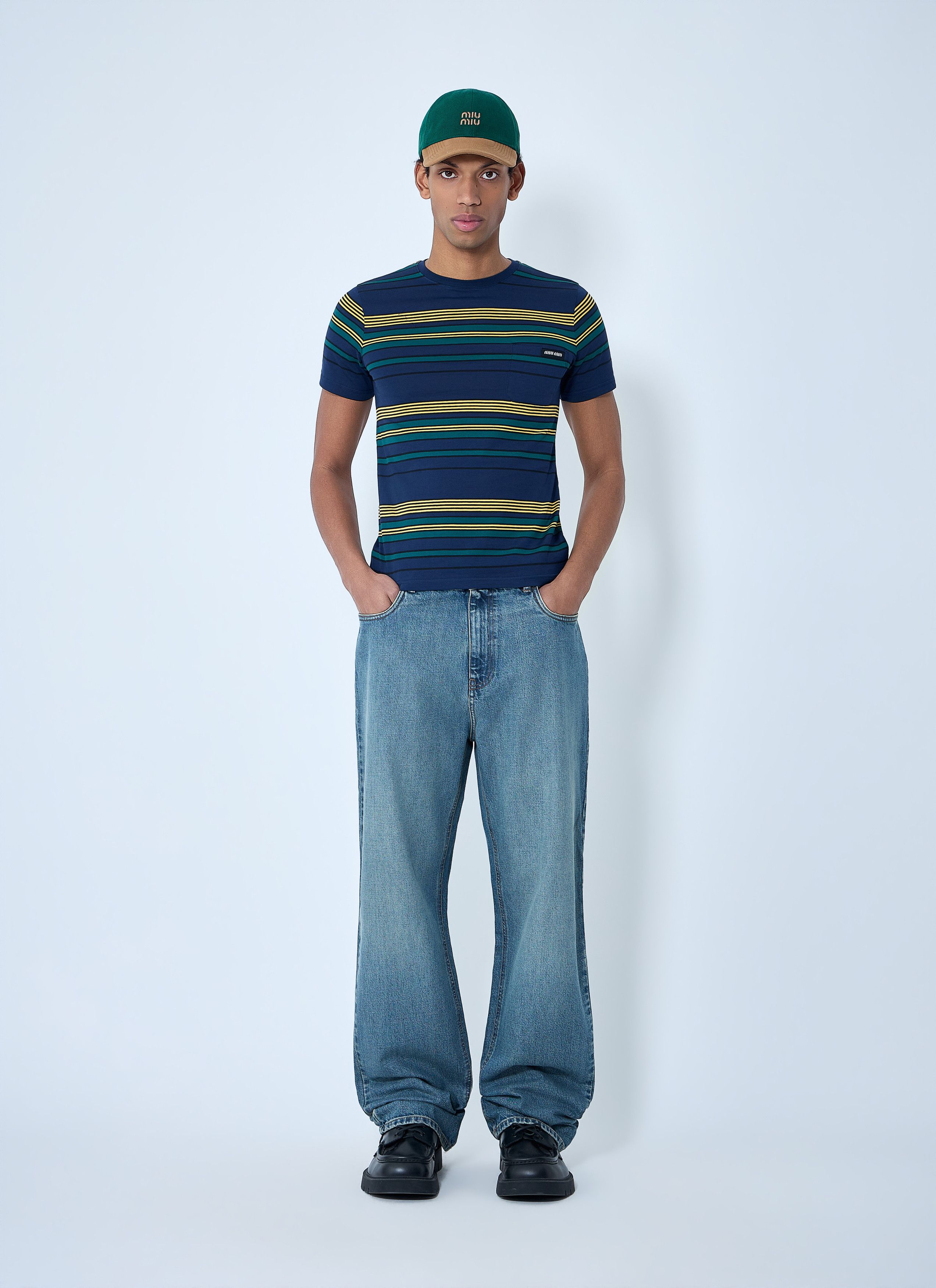 Miu Miu Wide-Leg Denim Jeans Size US 30 / EU 46 - 2 Thumbnail
