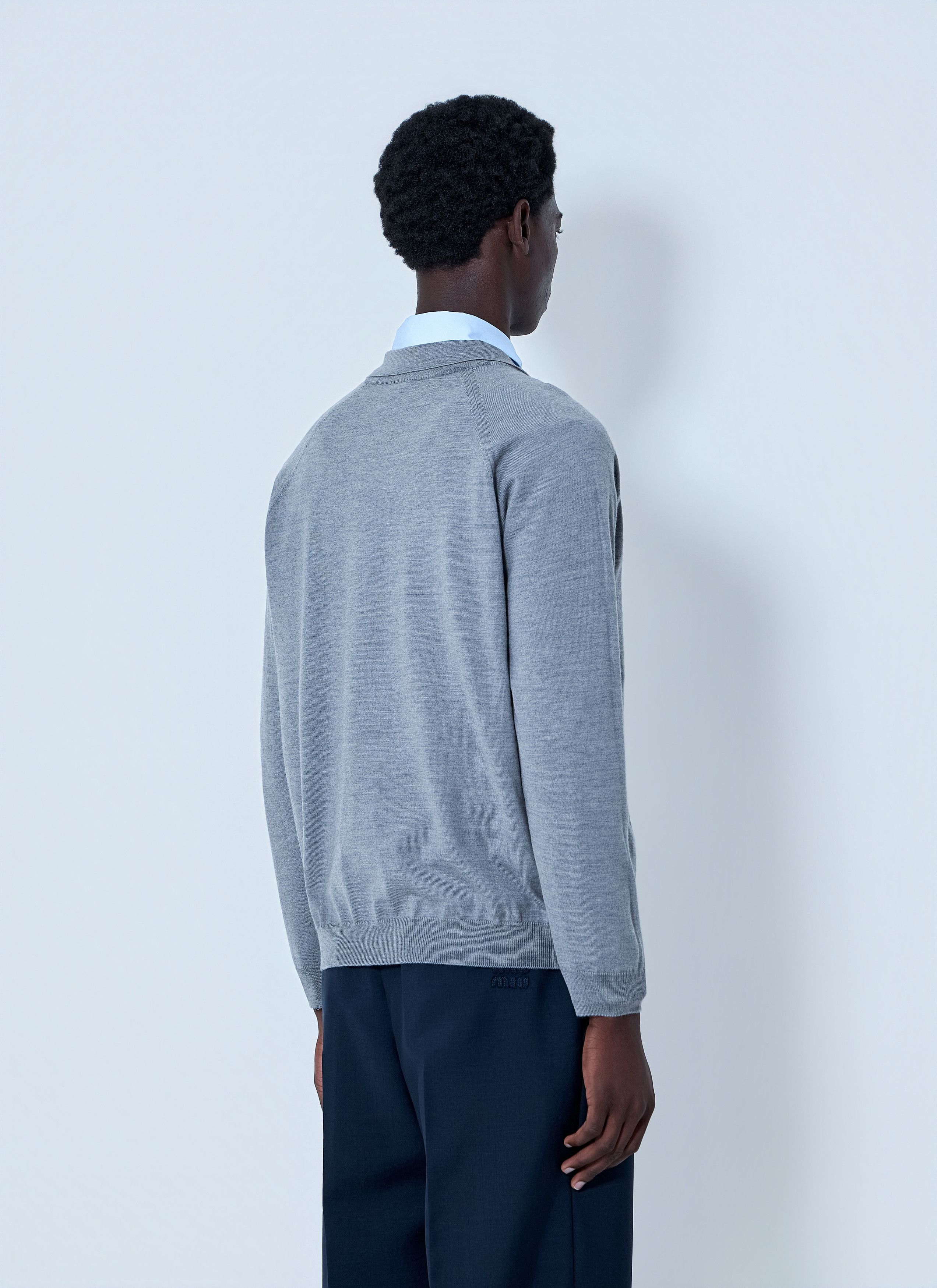 Miu Miu V-Neck Knit Sweater Size US L / EU 52-54 / 3 - 4 Thumbnail