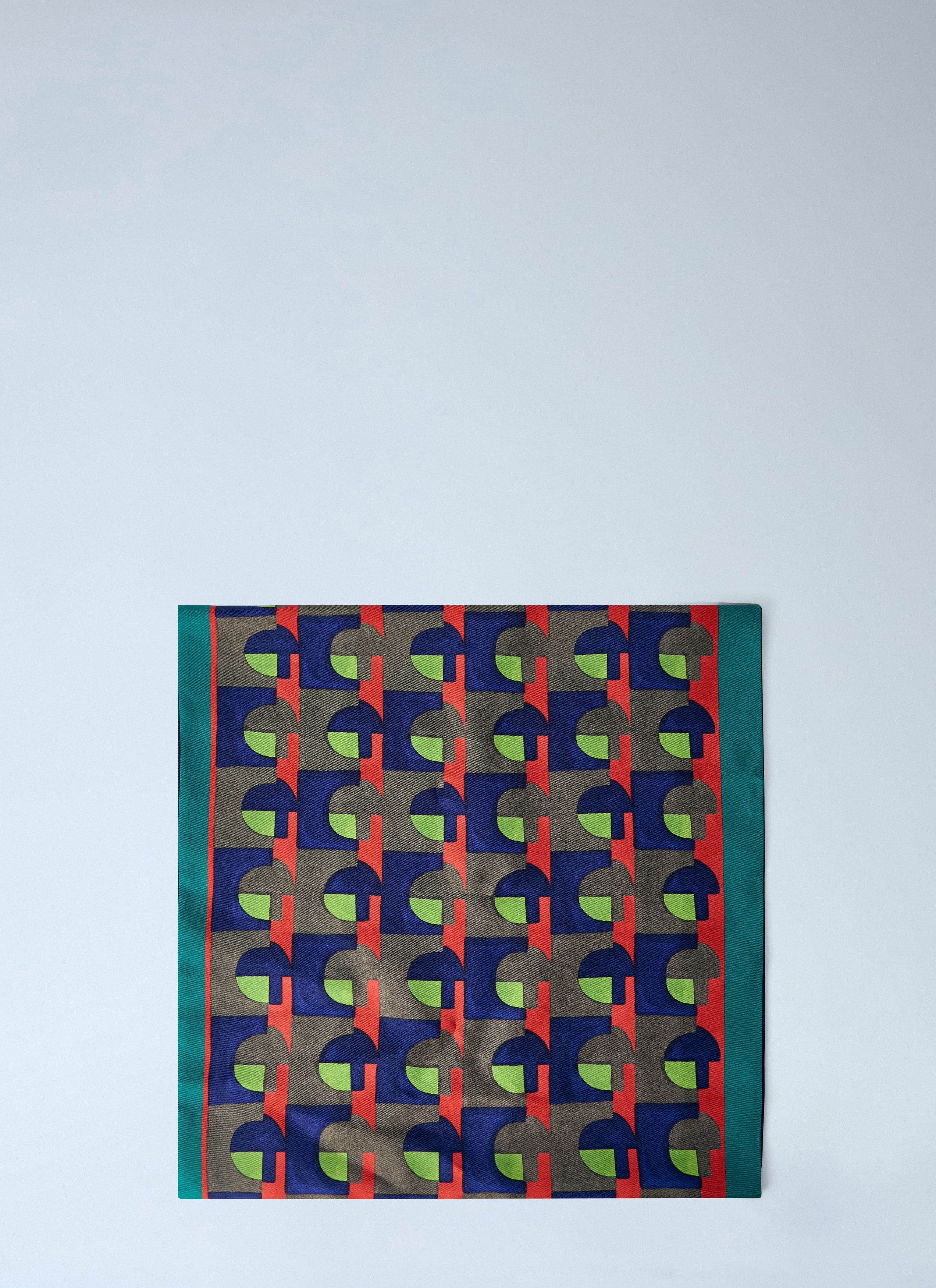 Miu Miu Printed Silk Scarf Size ONE SIZE - 4 Thumbnail