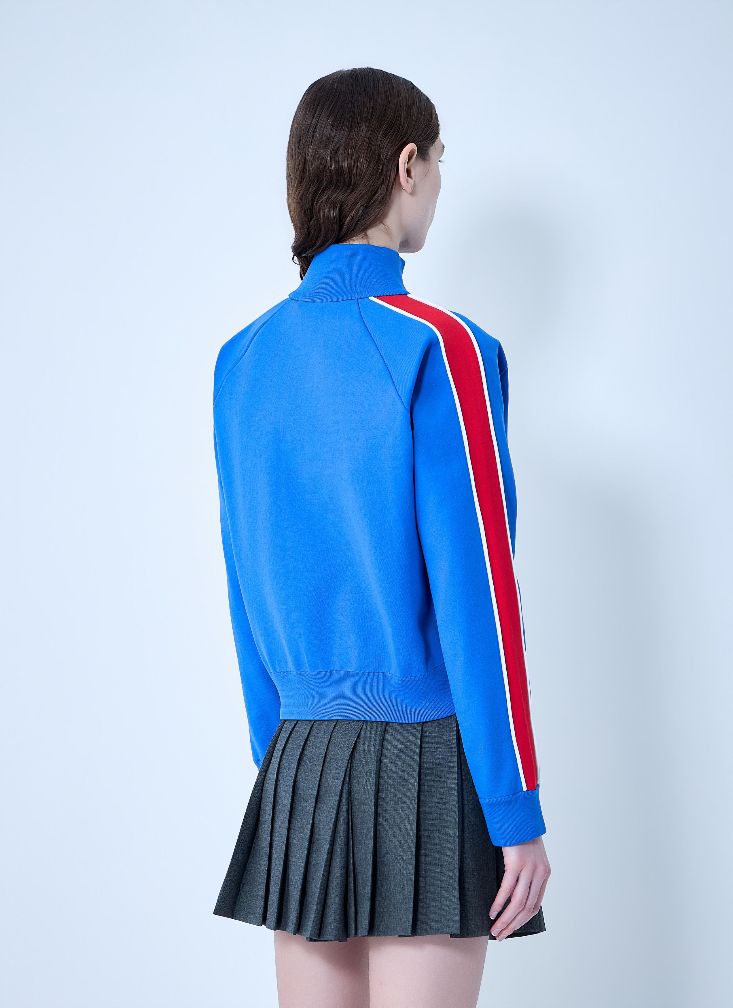 Miu Miu Technical Yarn Zipper Sweatshirt Size M / US 6-8 / IT 42-44 - 4 Thumbnail