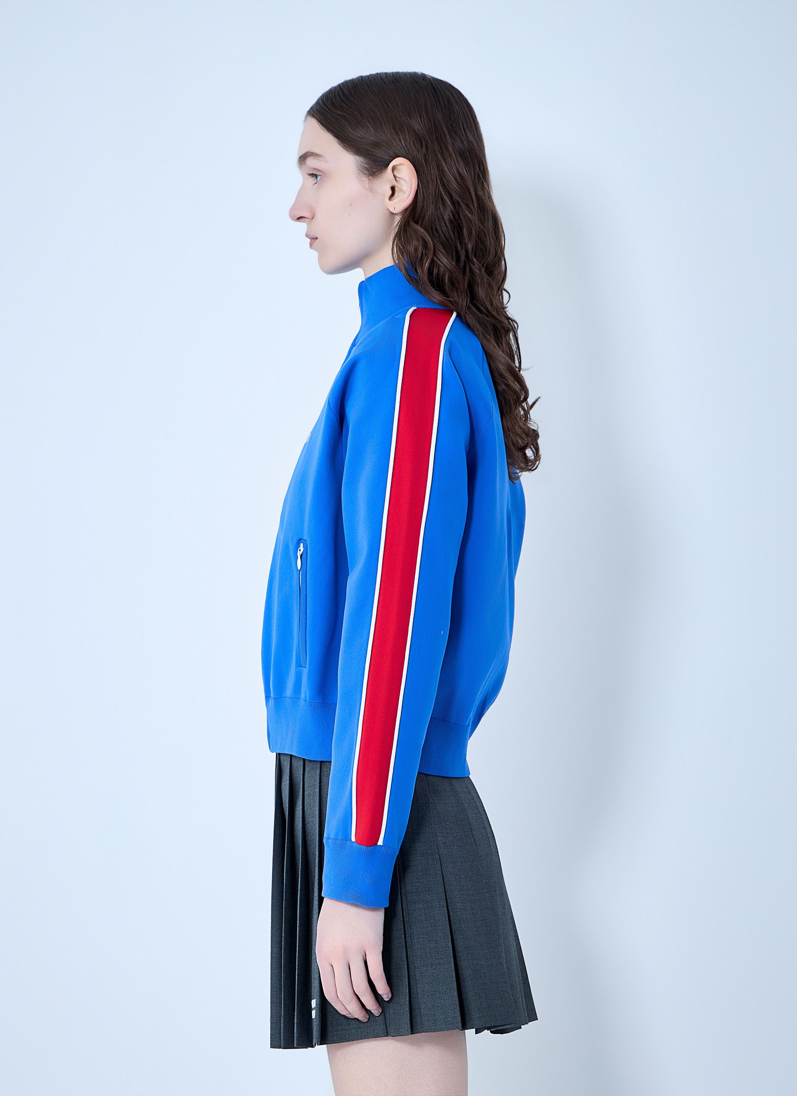 Miu Miu Technical Yarn Zipper Sweatshirt Size M / US 6-8 / IT 42-44 - 3 Thumbnail