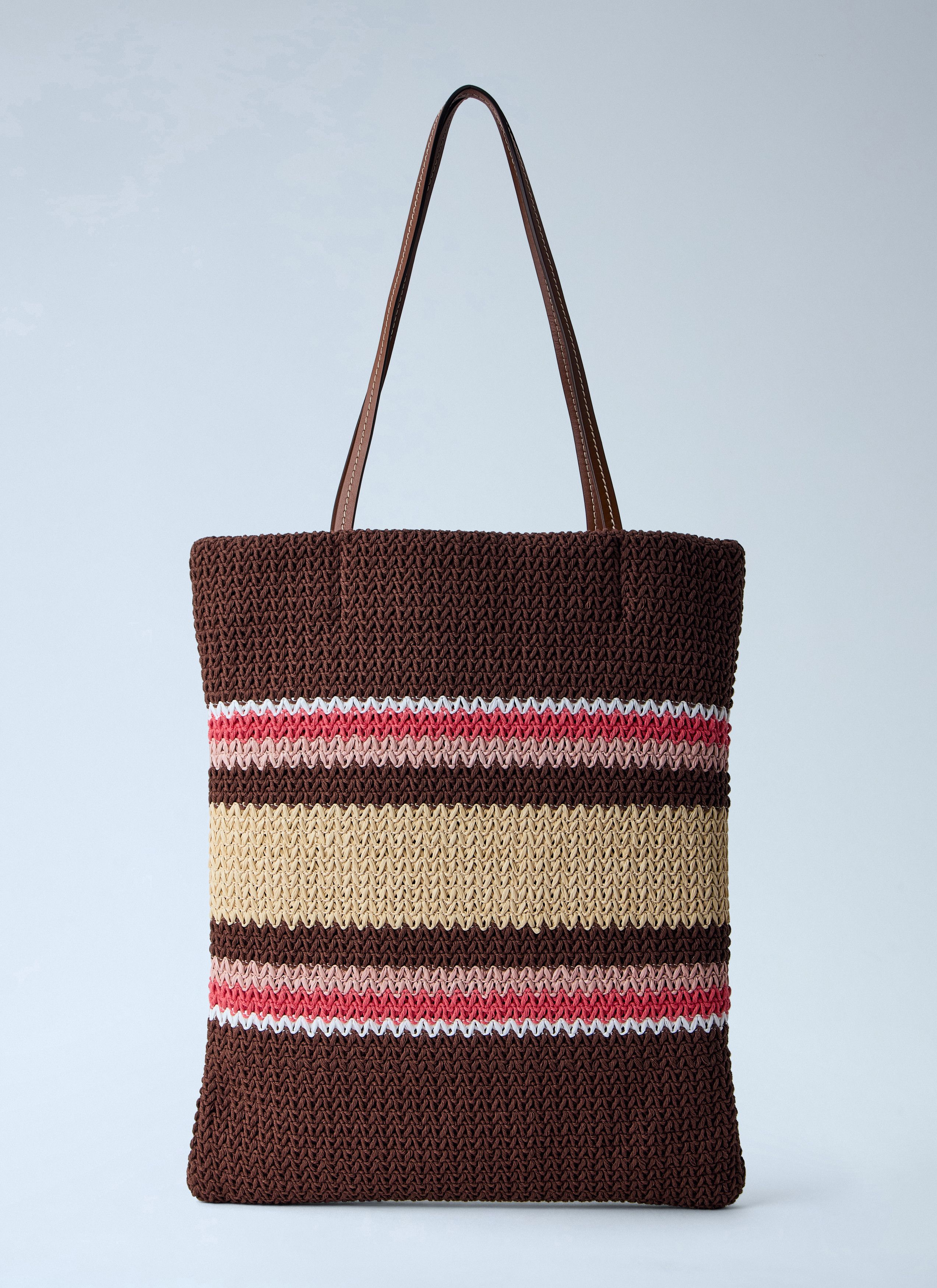 Miu Miu Raffia-Effect Woven Tote Bag Size ONE SIZE - 2 Thumbnail