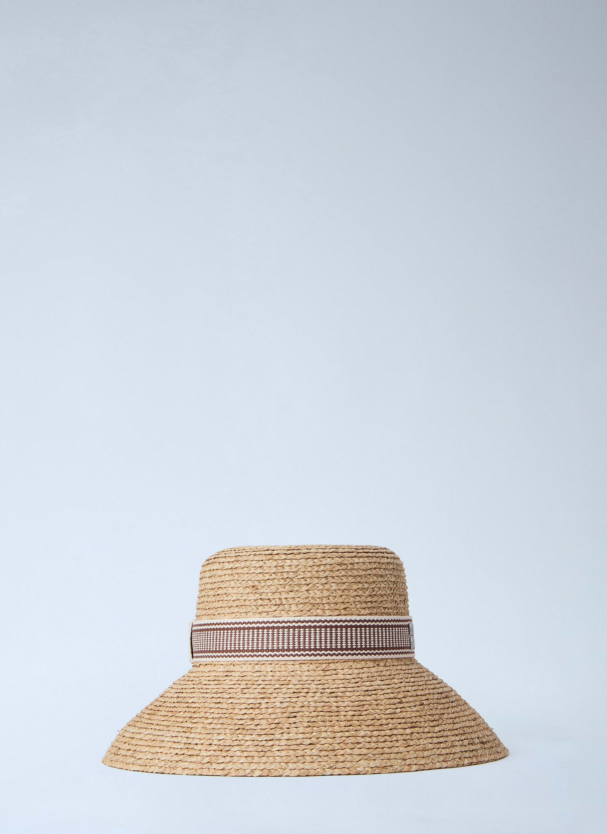 Miu Miu Woven Straw Hat with Logo Band Size ONE SIZE - 3 Thumbnail