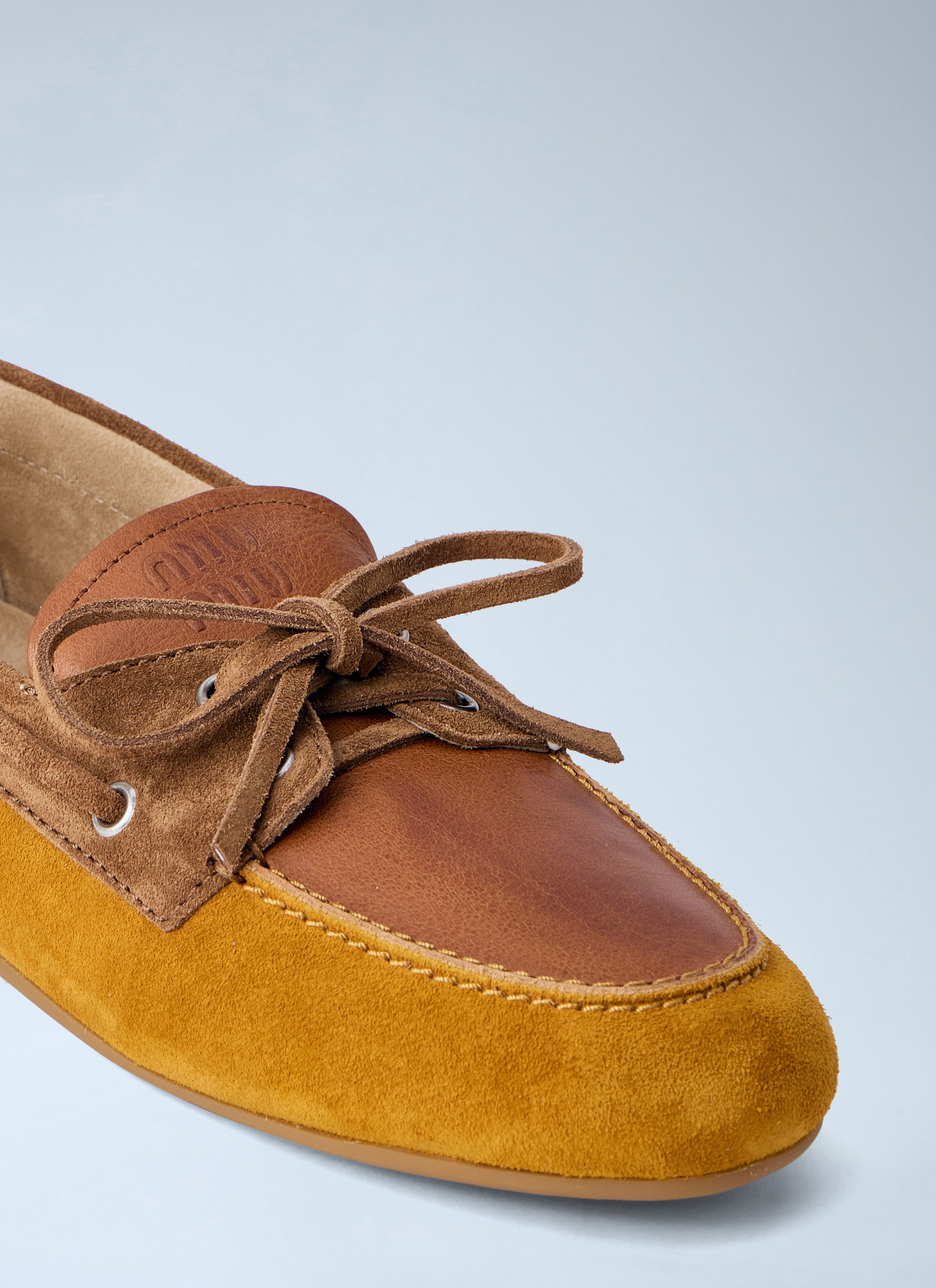 Miu Miu Suede Boat Shoes Size US 8 / IT 38 - 3 Thumbnail