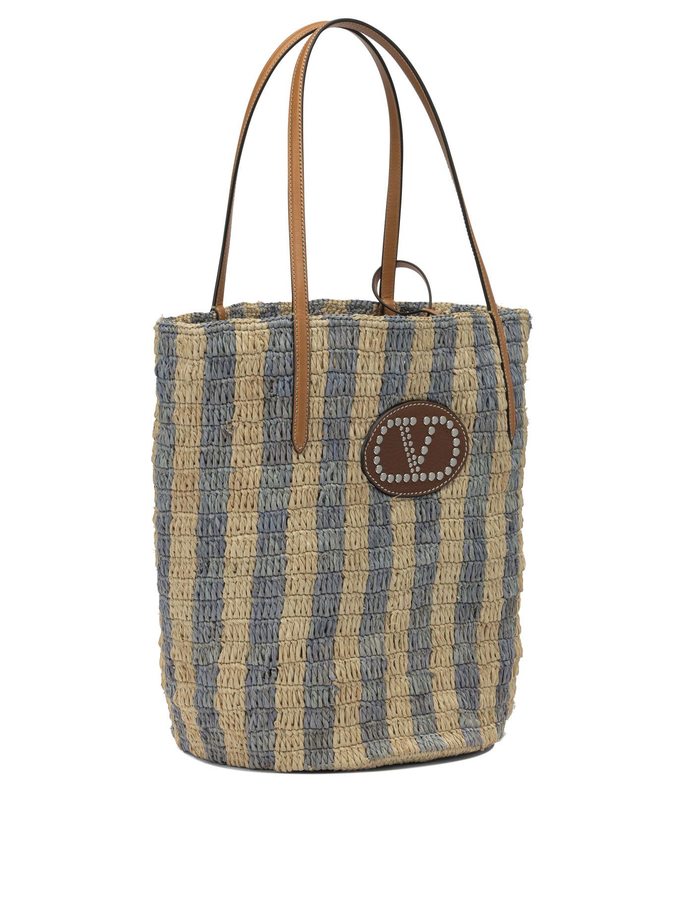 Valentino Vlogo Raffia Medium Shoulder Bag Size ONE SIZE - 2 Thumbnail