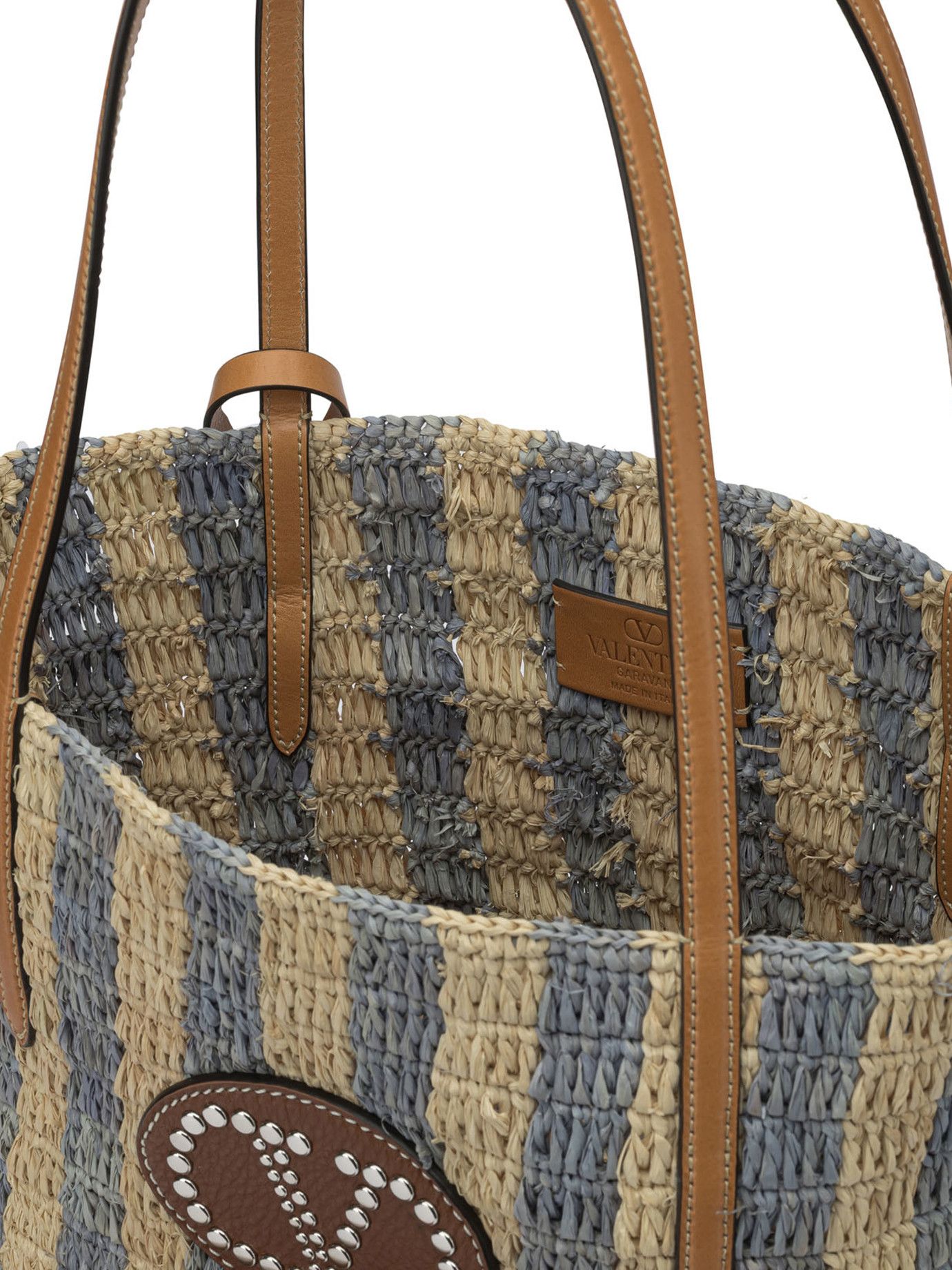 Valentino Vlogo Raffia Medium Shoulder Bag Size ONE SIZE - 5 Thumbnail