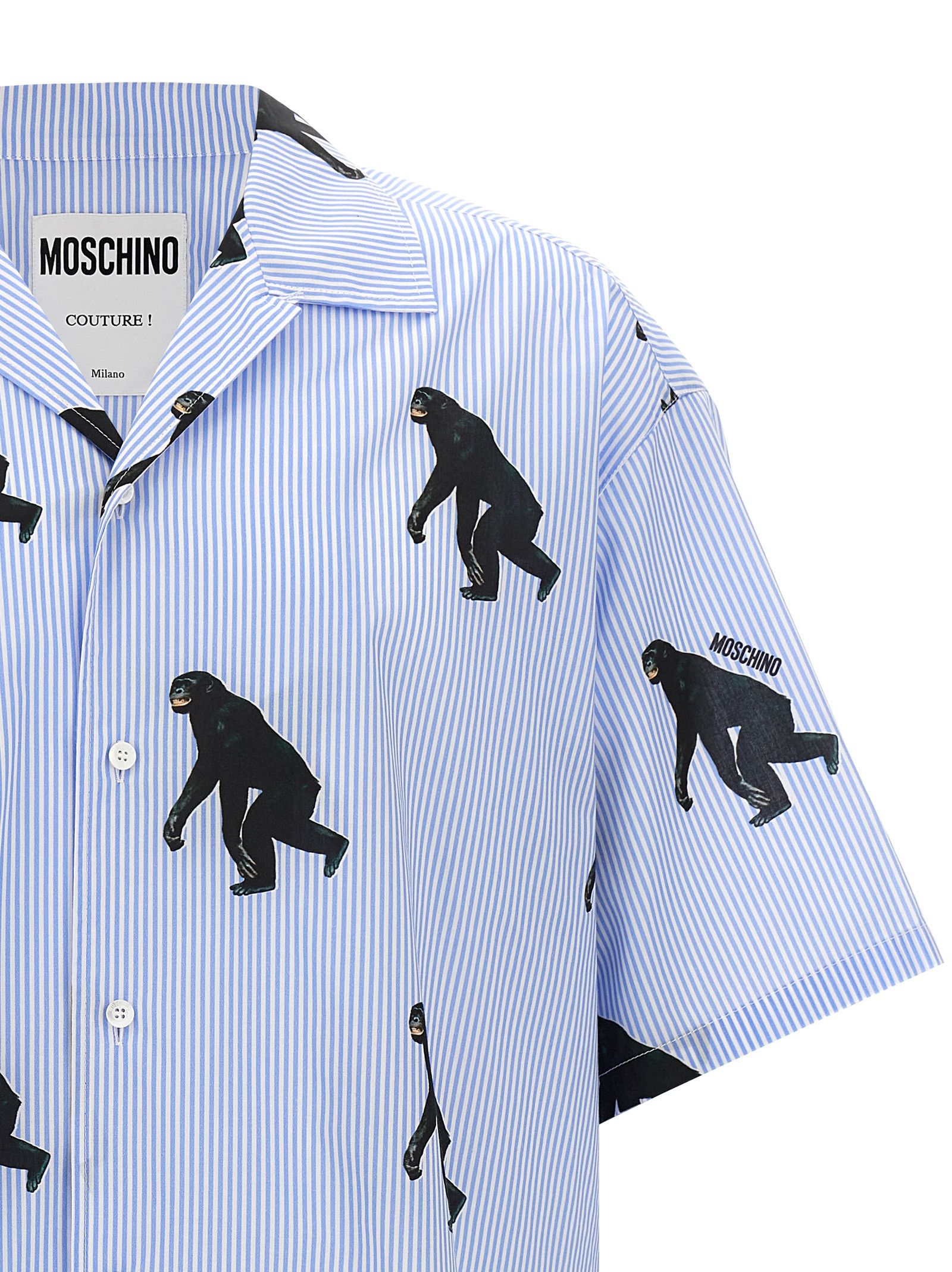 Moschino 'Scimpanzé' Print Shirt Size US M / EU 48-50 / 2 - 3 Thumbnail