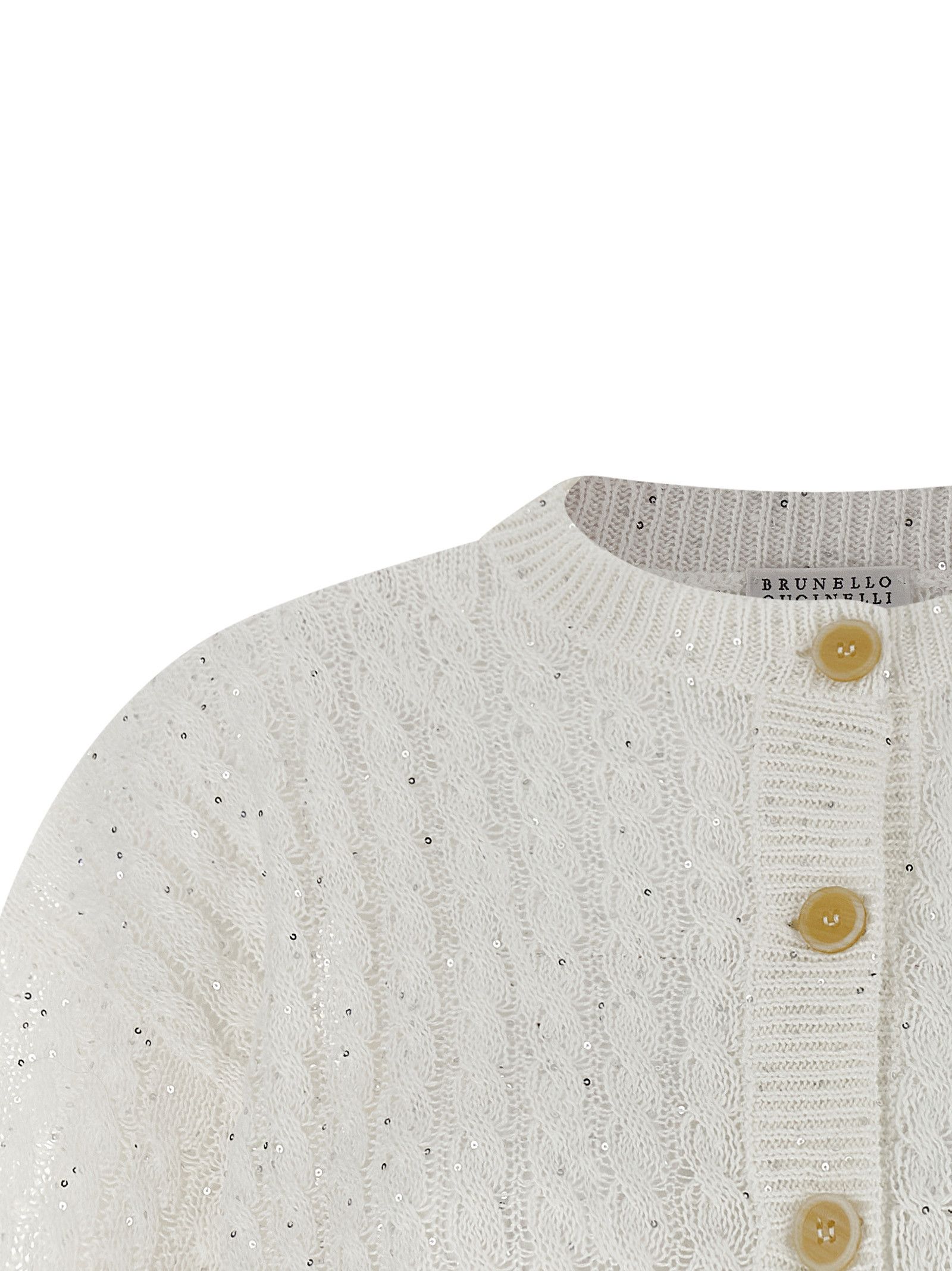 Brunello Cucinelli 'Dazzling Cable' Cardigan Size XL / US 12-14 / IT 48-50 - 3 Thumbnail