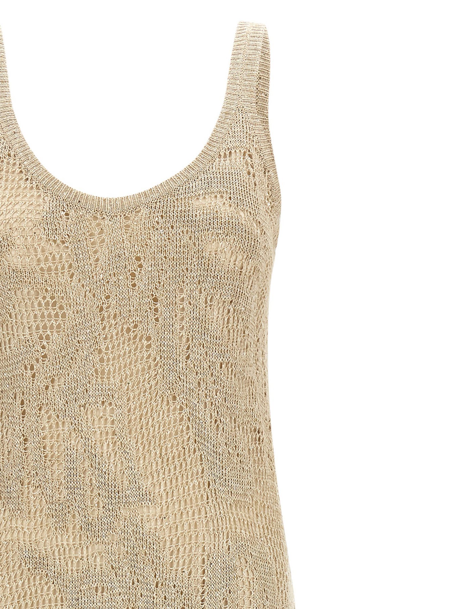 Brunello Cucinelli Crochet Dress Size XL / US 12-14 / IT 48-50 - 3 Thumbnail