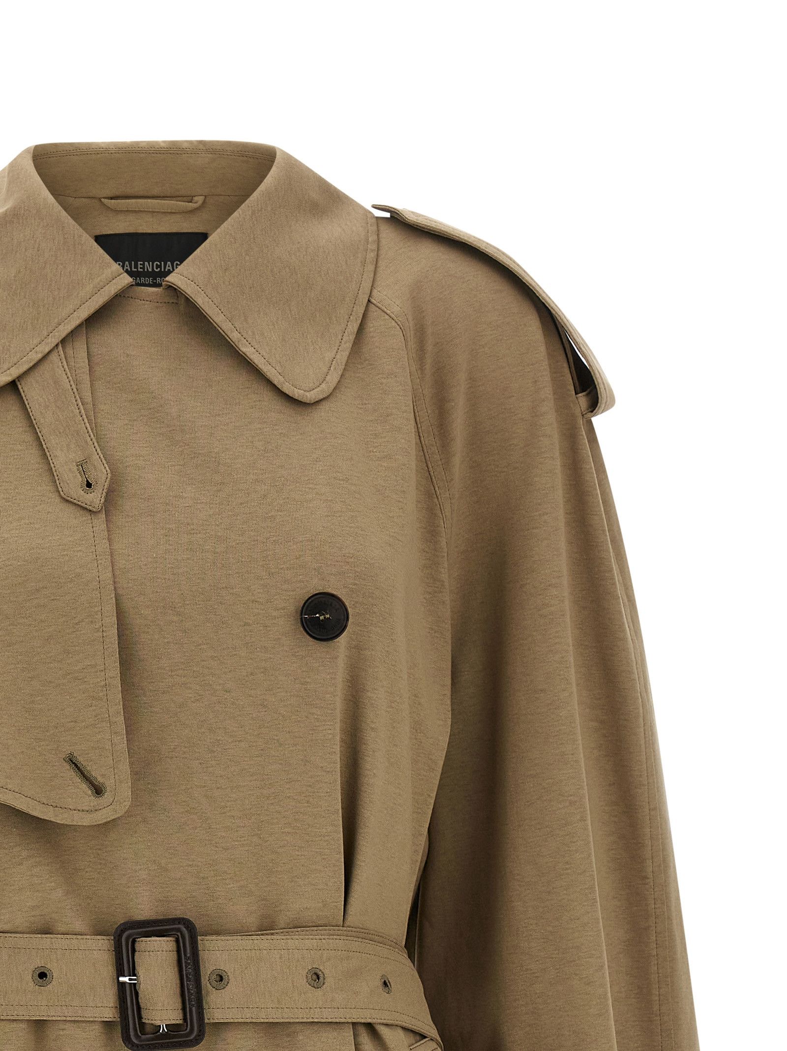 Balenciaga Cotton Trench Coat Size XXS / US 00 / IT 34 - 4 Thumbnail