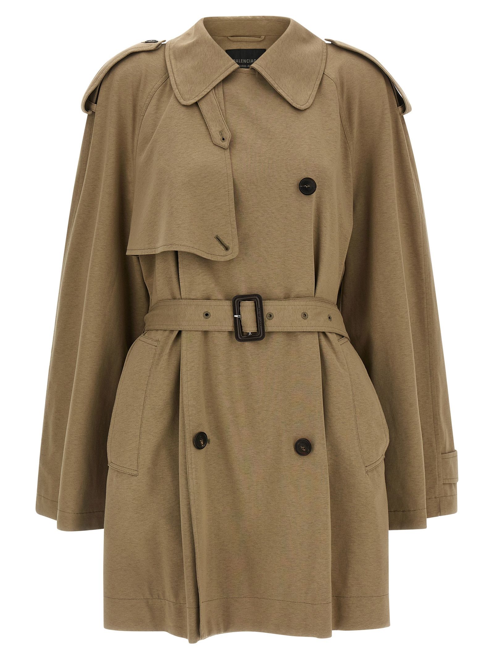 Balenciaga Cotton Trench Coat Size XXS / US 00 / IT 34 - 2 Thumbnail