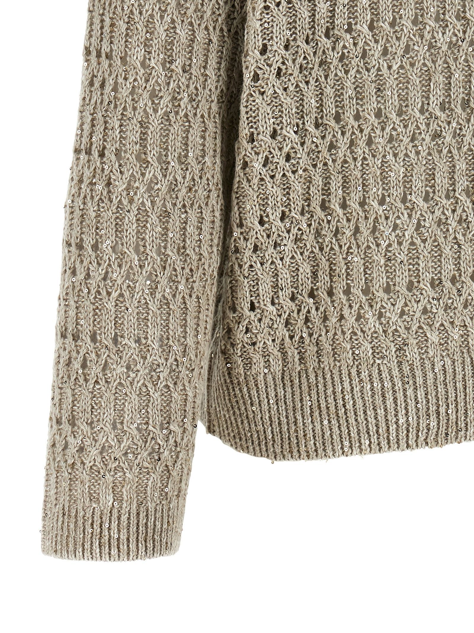 Brunello Cucinelli 'Dazzling Braids' Sweater Size L / US 10 / IT 46 - 4 Thumbnail