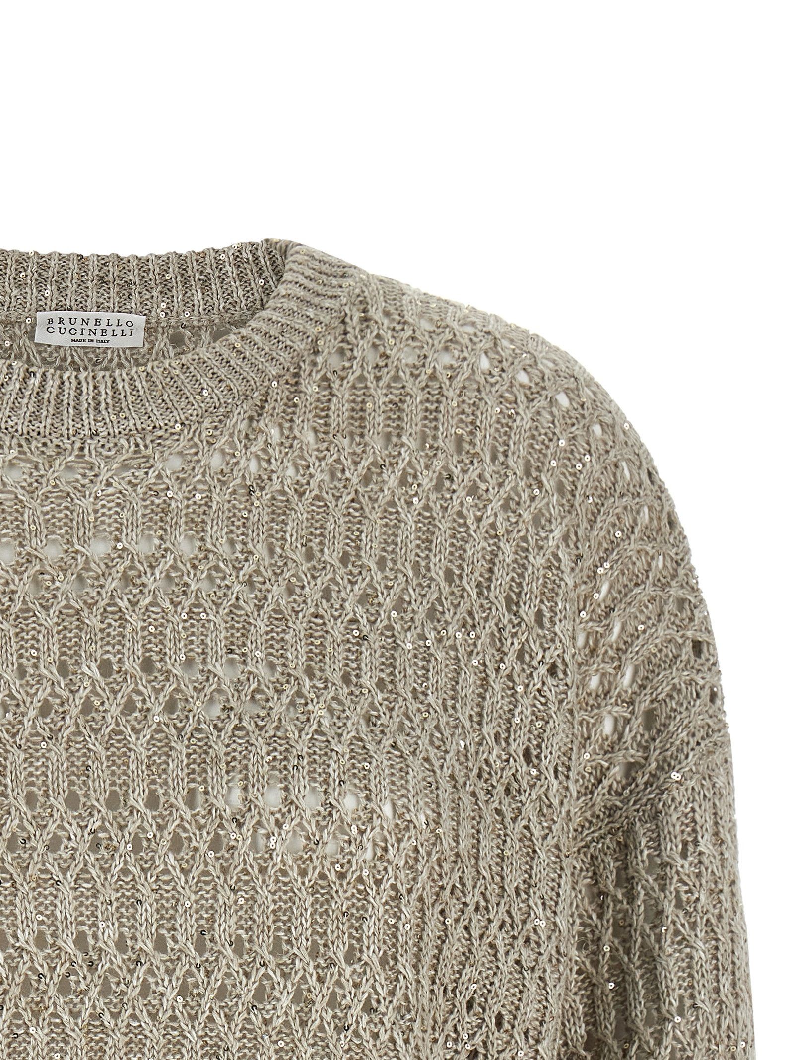 Brunello Cucinelli 'Dazzling Braids' Sweater Size L / US 10 / IT 46 - 3 Thumbnail
