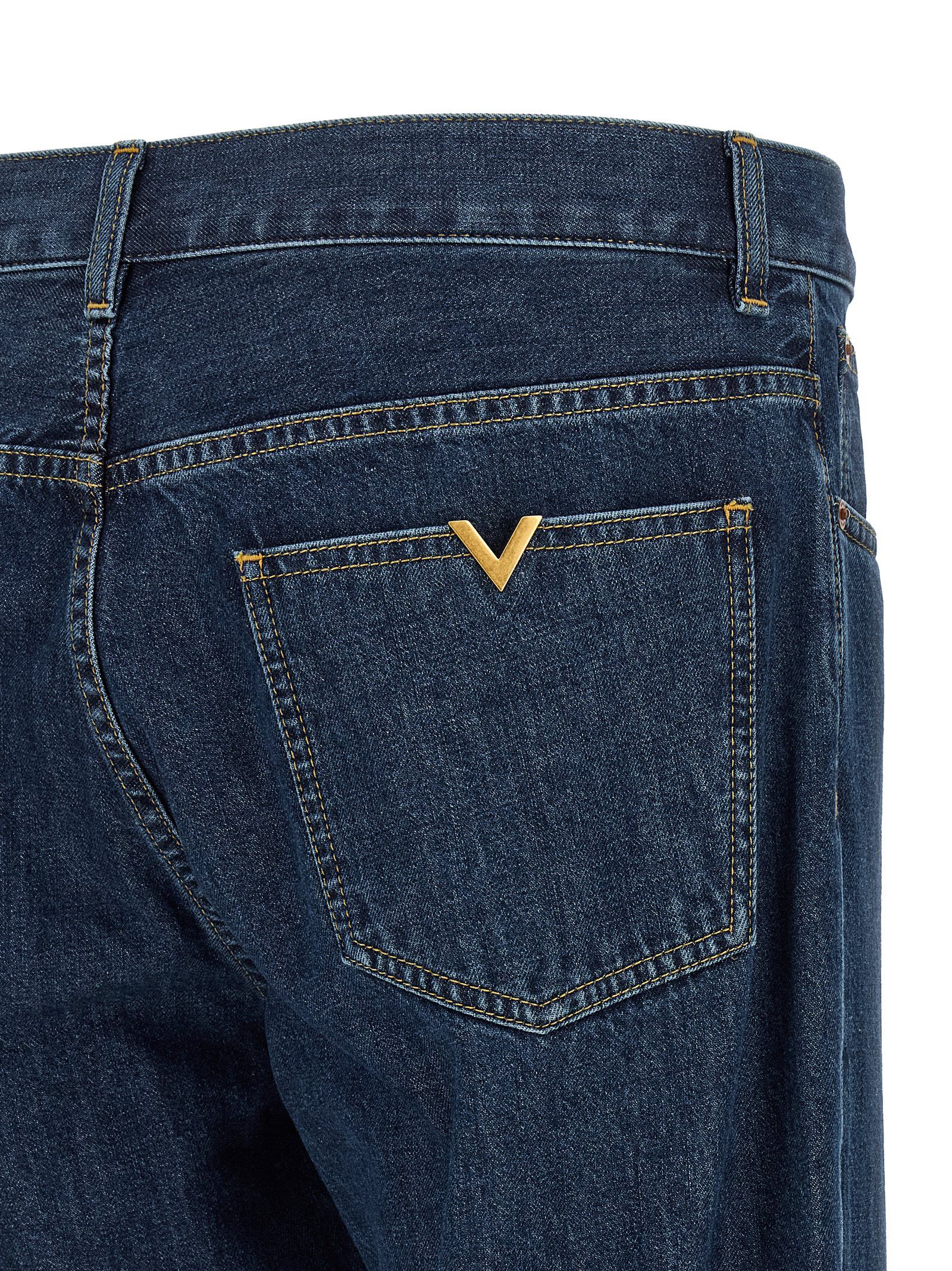 Valentino Valentino Garavani 'Vgold' Jeans Size US 34 / EU 50 - 4 Thumbnail