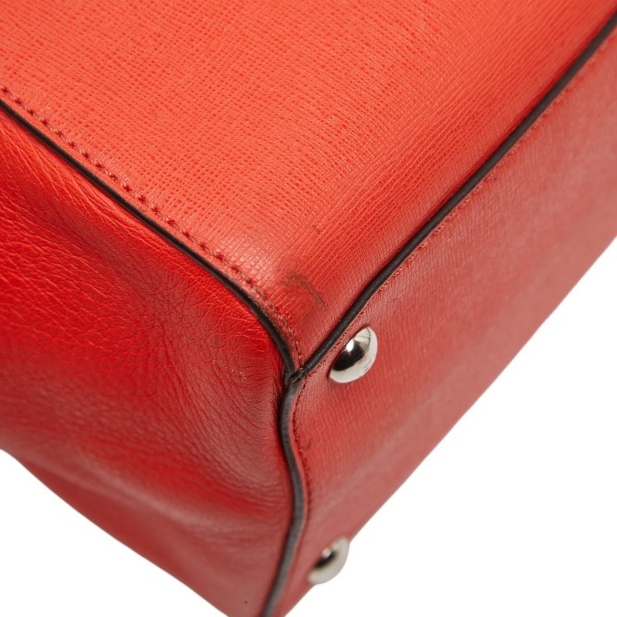 Fendi Fendi Toujours Handbag Shoulder Bag 2WAY 8BH250 Red Leather Women's FENDI Size ONE SIZE - 5 Thumbnail