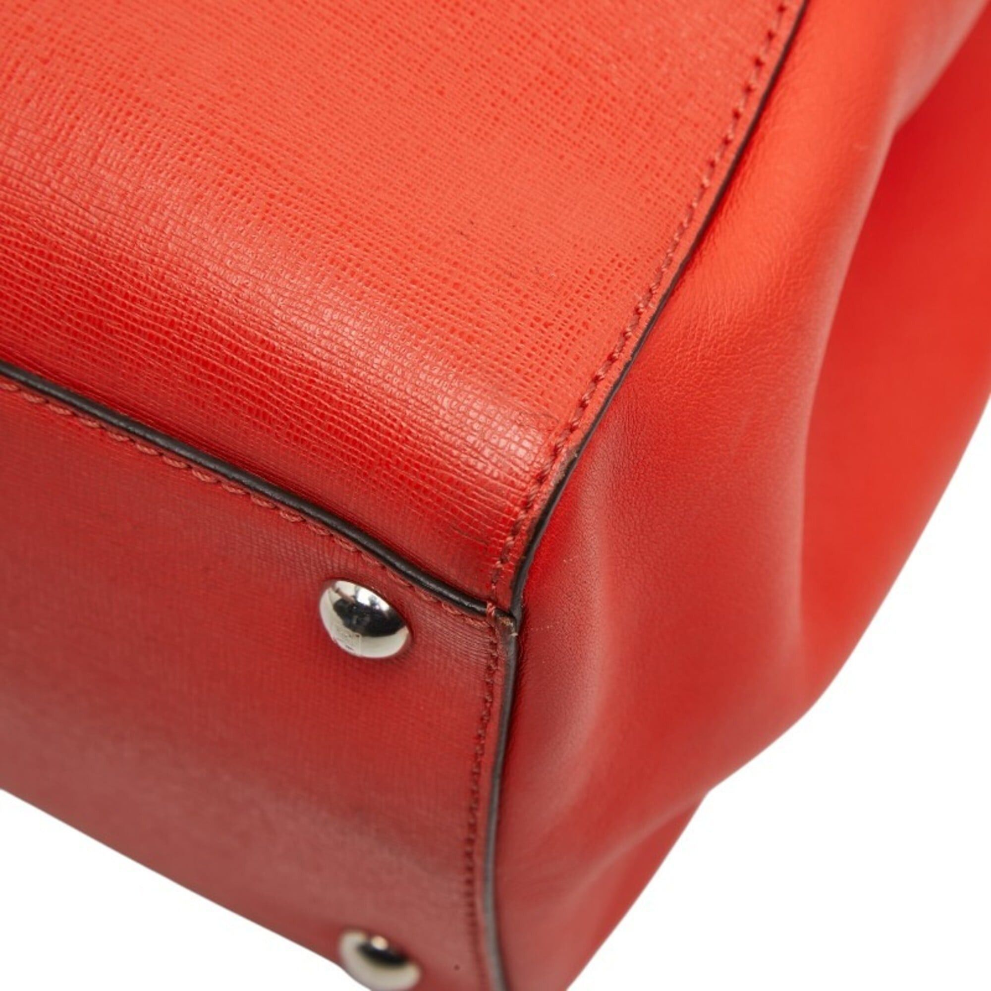 Fendi Fendi Toujours Handbag Shoulder Bag 2WAY 8BH250 Red Leather Women's FENDI Size ONE SIZE - 4 Thumbnail