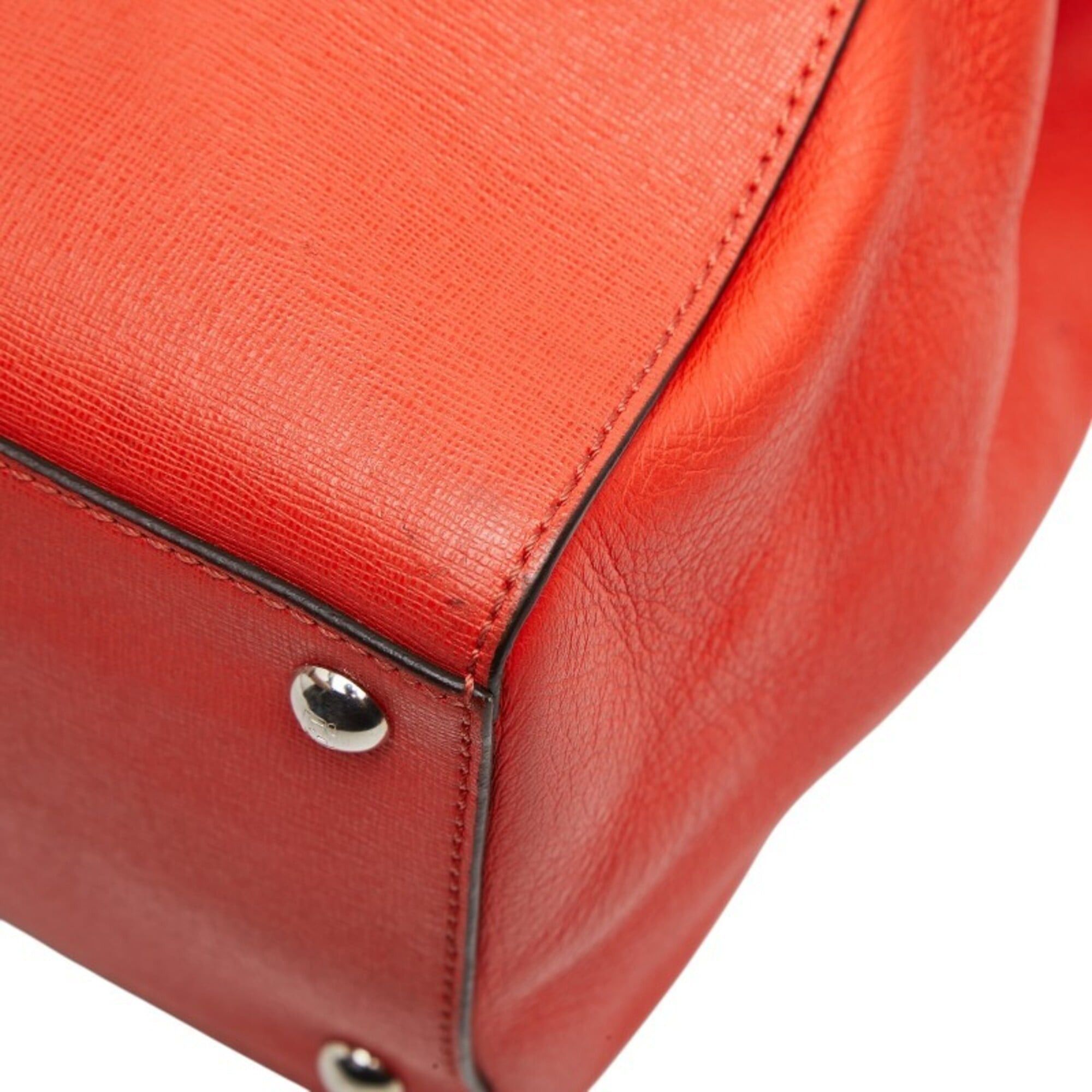 Fendi Fendi Toujours Handbag Shoulder Bag 2WAY 8BH250 Red Leather Women's FENDI Size ONE SIZE - 6 Thumbnail