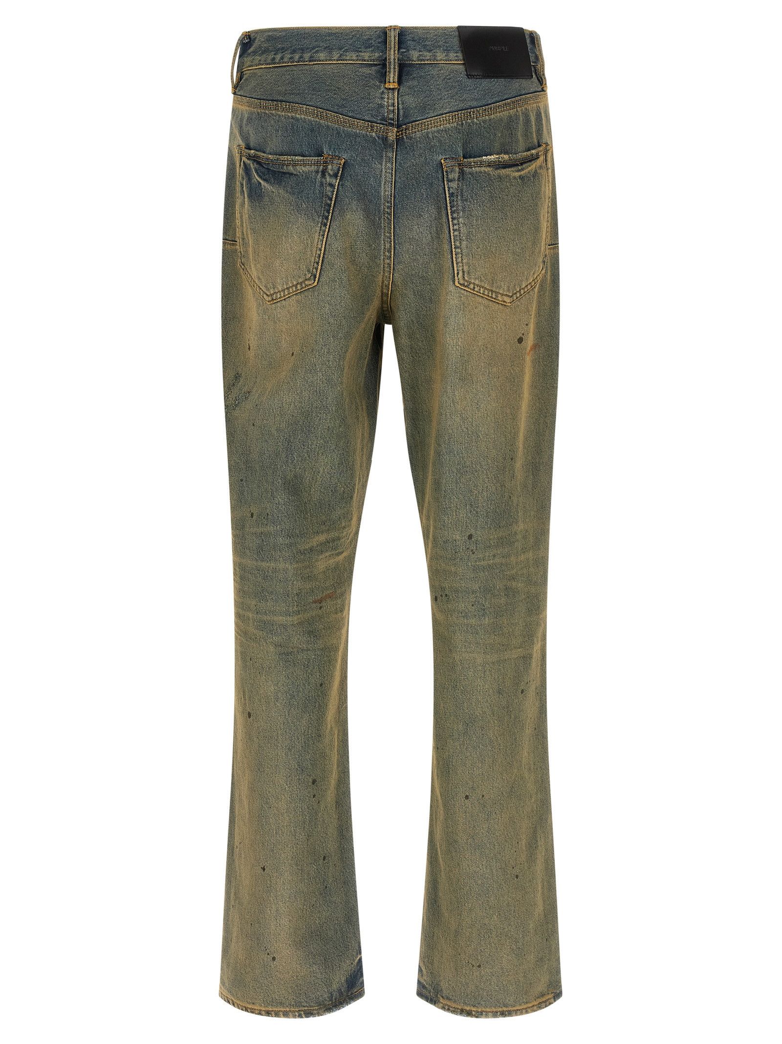 Purple 'P011 Dirty Oil Repair' Jeans Size US 31 - 2 Thumbnail