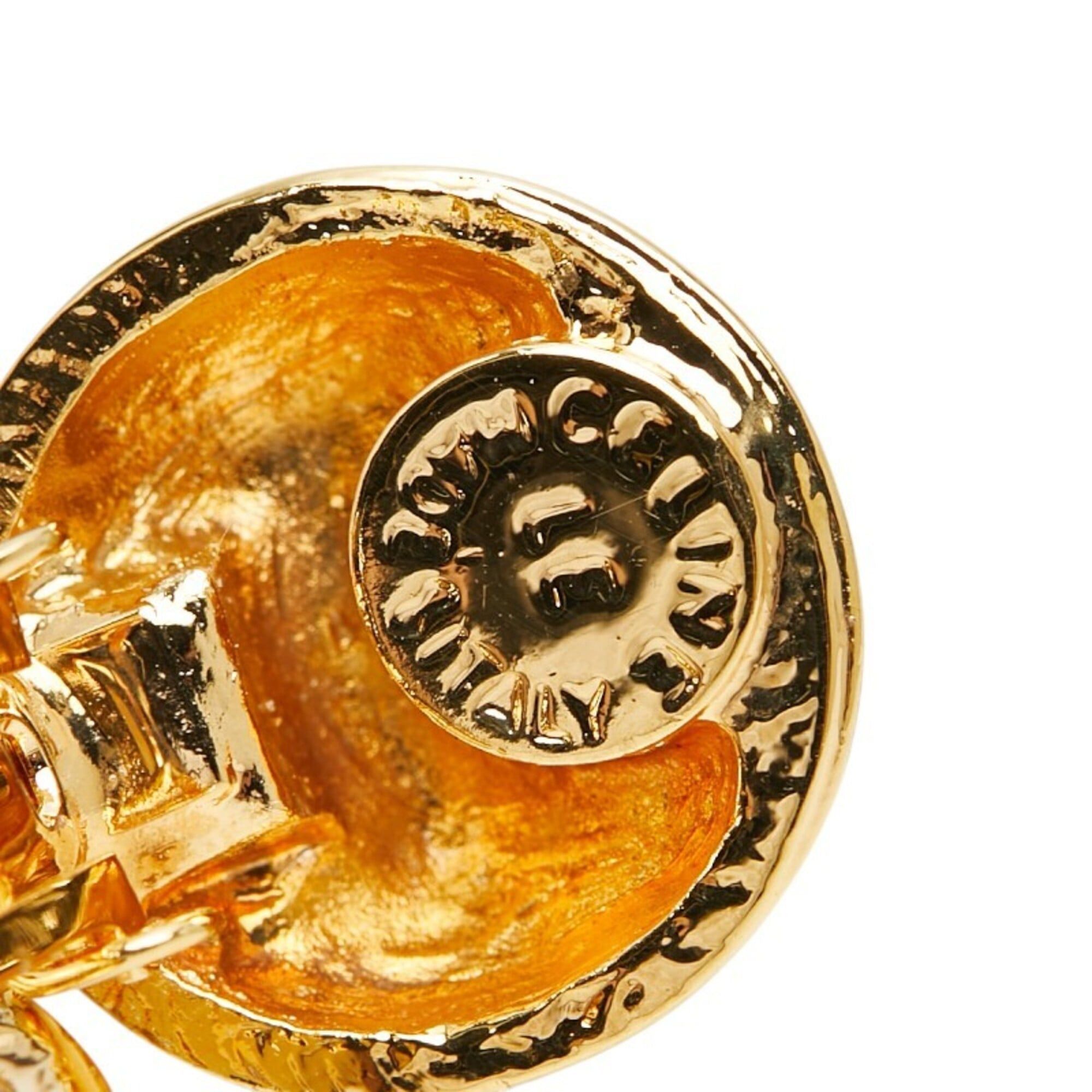 Celine Celine Vintage Triomphe Macadam Earrings, Gold Plated, Women's. Size ONE SIZE - 4 Thumbnail