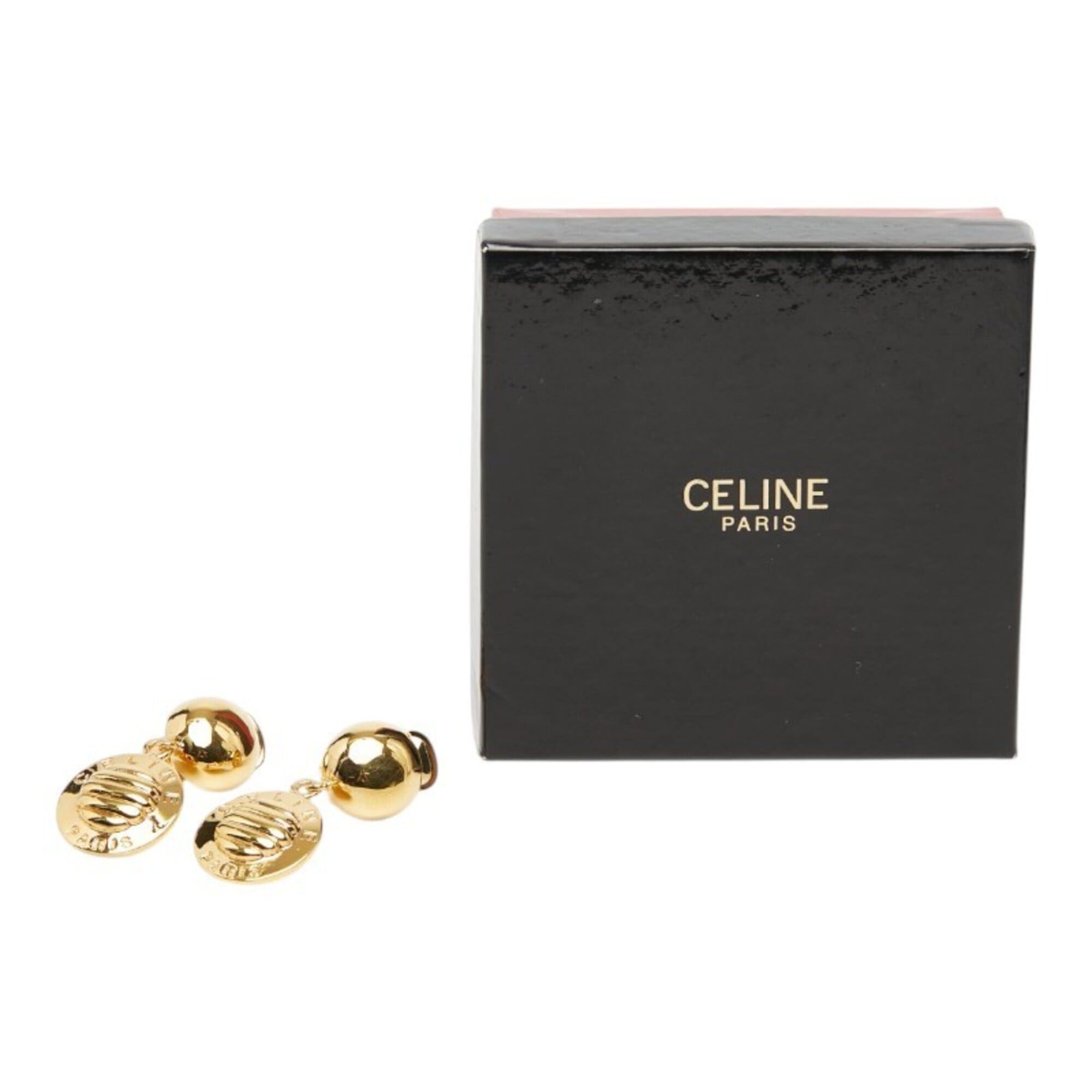 Celine Celine Vintage Triomphe Macadam Earrings, Gold Plated, Women's. Size ONE SIZE - 5 Thumbnail
