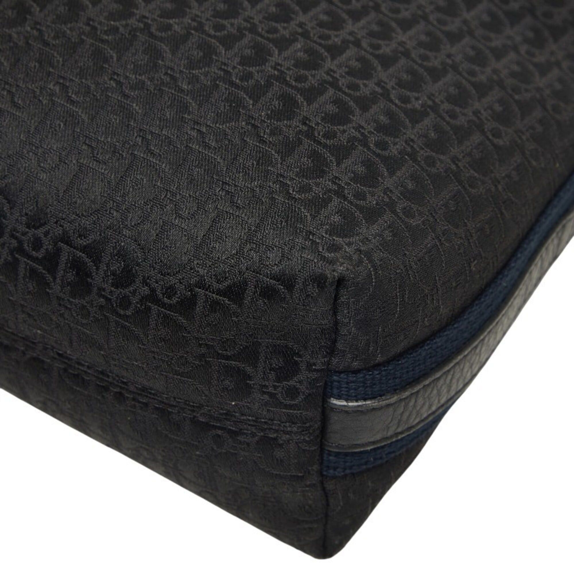 Dior Christian Dior Dior Street Chic Trotter Crossbody Shoulder Bag, Black/Navy Leather Jacquard, Women's. Size ONE SIZE - 6 Thumbnail