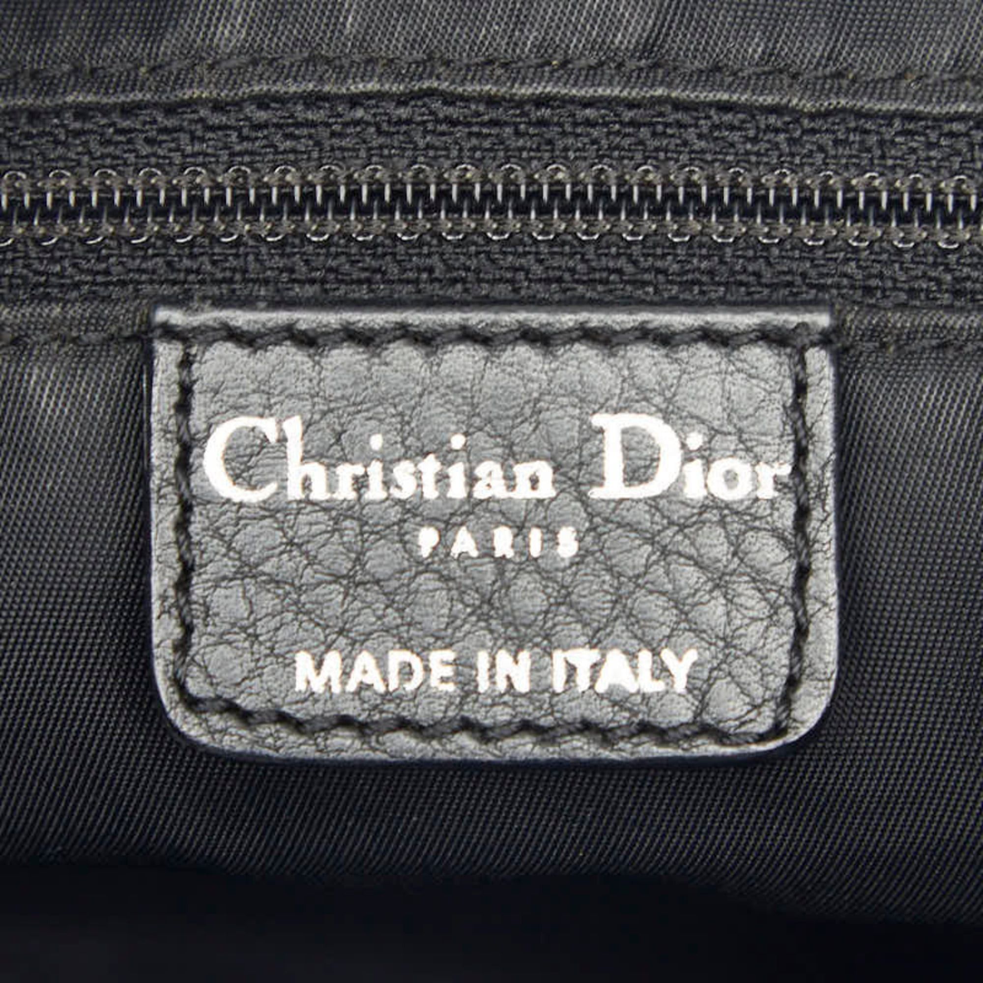 Dior Christian Dior Dior Street Chic Trotter Crossbody Shoulder Bag, Black/Navy Leather Jacquard, Women's. Size ONE SIZE - 11 Thumbnail