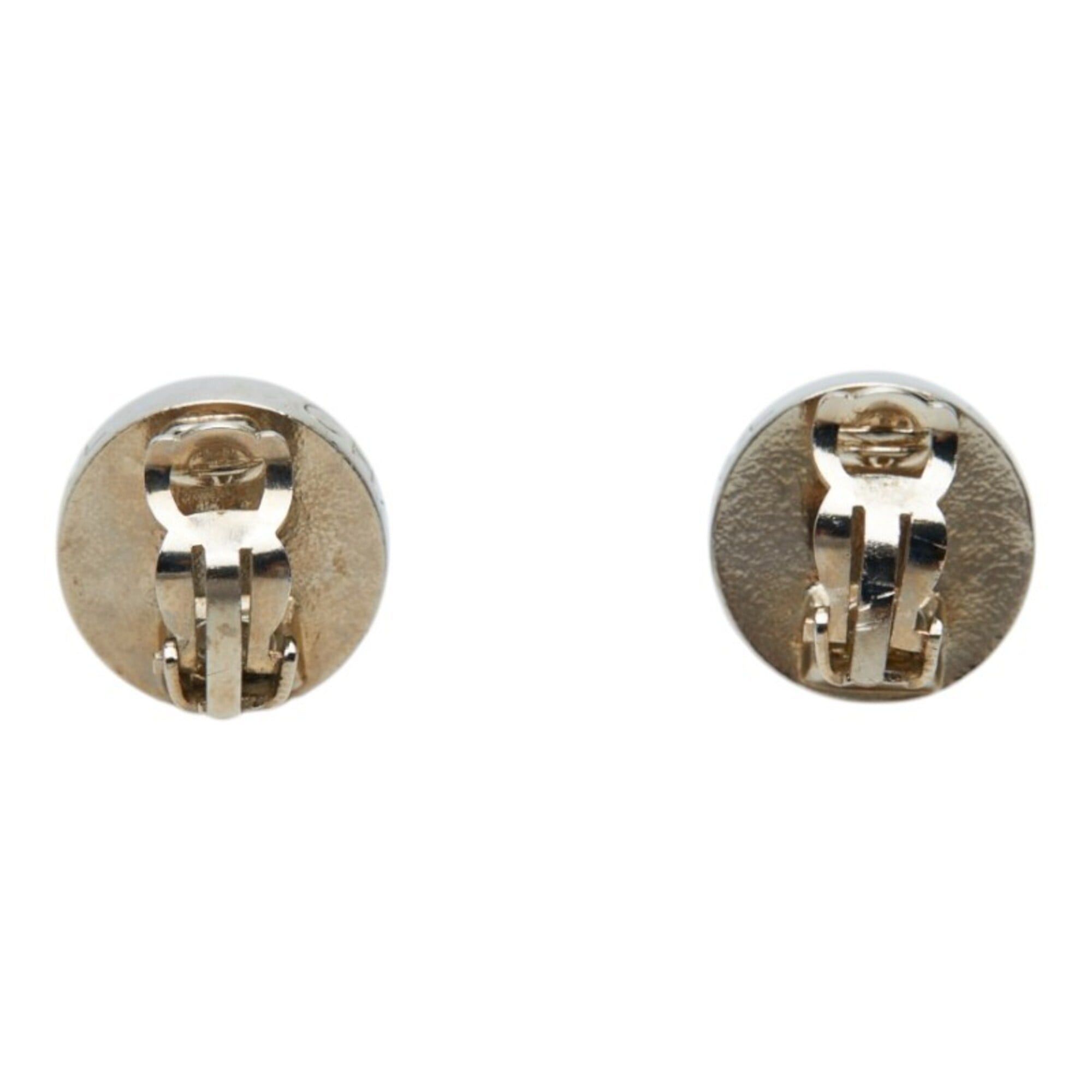 Chanel Chanel Logo Gripoix Earrings, Silver and Blue Metal, Women's, CHANEL Size ONE SIZE - 3 Thumbnail