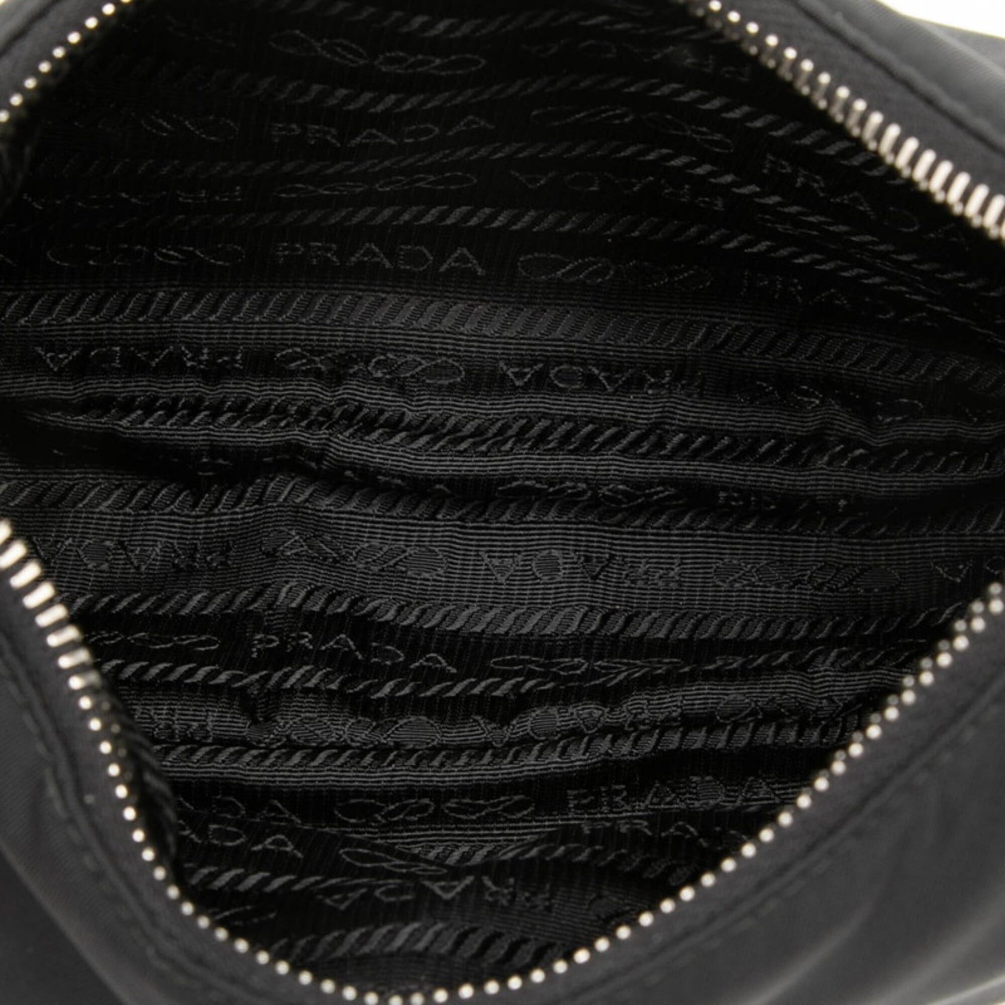 Prada Prada Re-Edition 2005 Chain Handbag Shoulder Bag 2-Way Black Nylon Leather Women's PRADA Size ONE SIZE - 4 Thumbnail