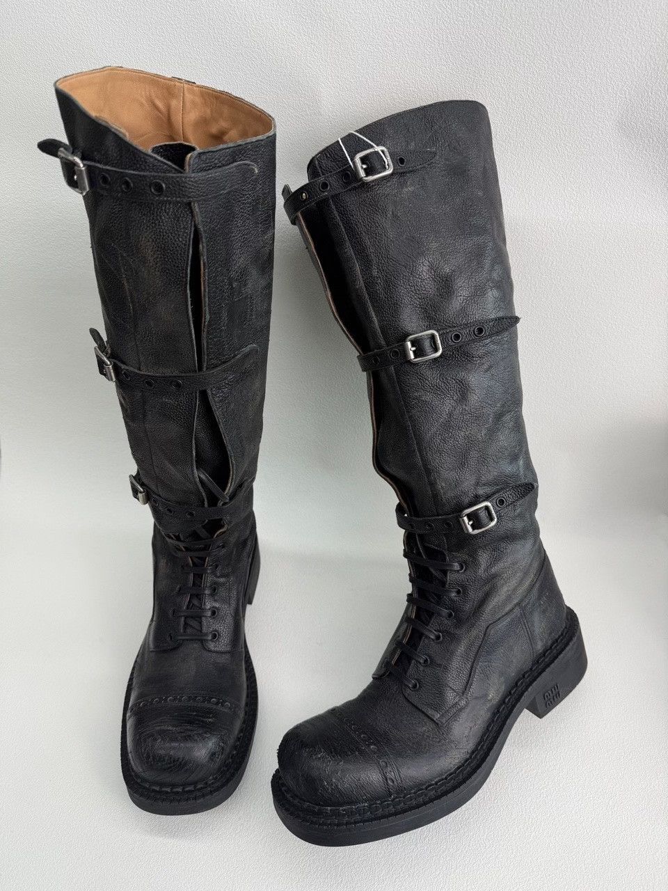 Miu Miu Miu Miu Multi-Buckle Knee High Boots Size 38 Size US 8 / IT 38 - 9 Thumbnail