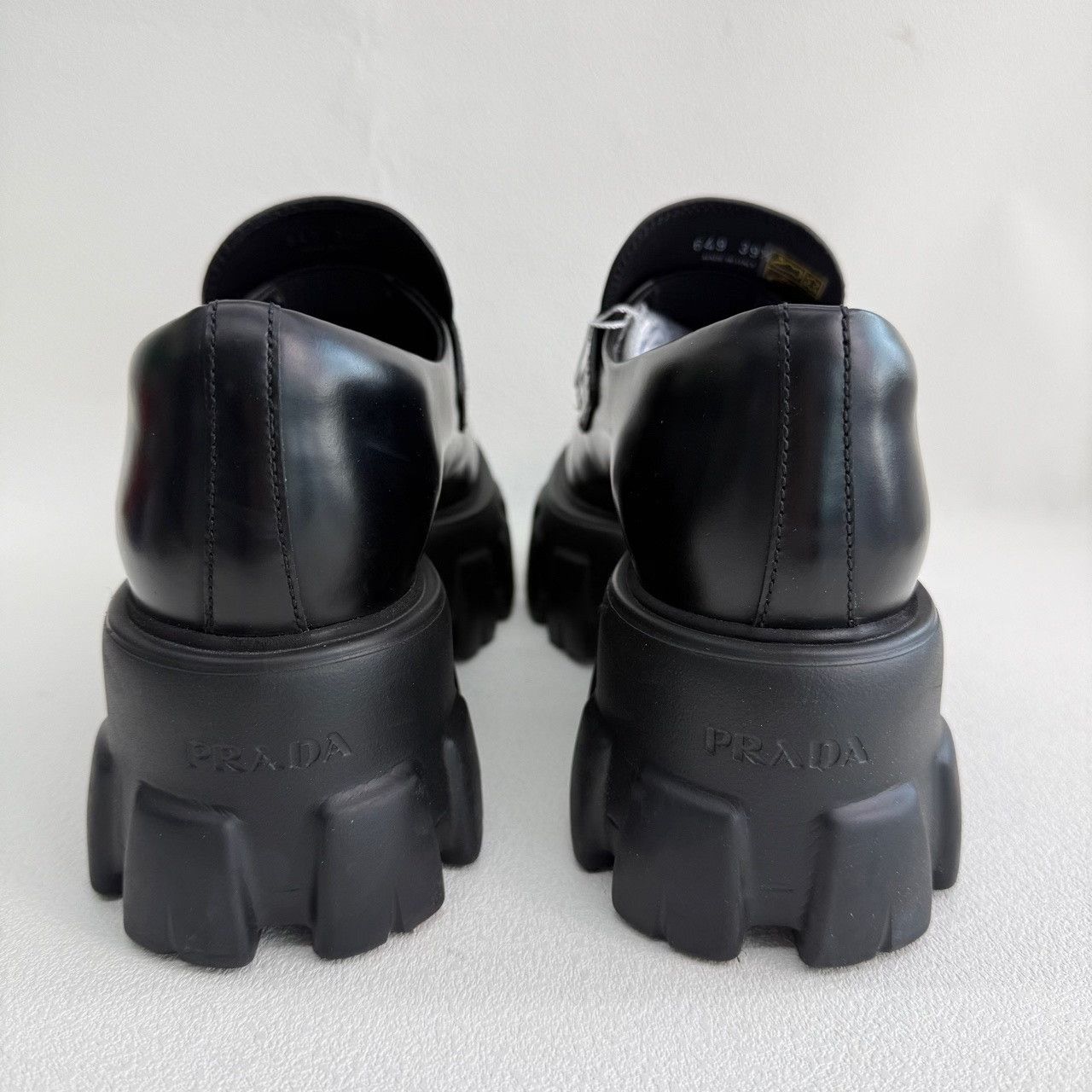 Prada Prada Monolith Leather Loafers Size 39.5 Size US 9.5 / IT 39.5 - 6 Thumbnail
