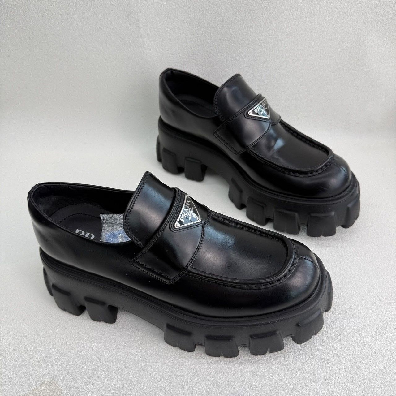 Prada Prada Monolith Leather Loafers Size 39.5 Size US 9.5 / IT 39.5 - 4 Thumbnail