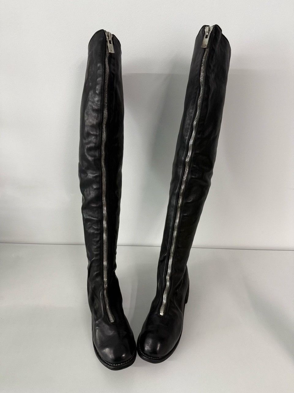 Guidi GUIDI PL4 Front Zip Over-The-Knee Boots Size 37 Size US 7 / IT 37 - 10 Thumbnail
