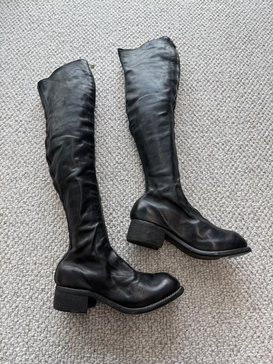 Guidi GUIDI PL4 Front Zip Over-The-Knee Boots Size 37 Size US 7 / IT 37 - 8 Thumbnail