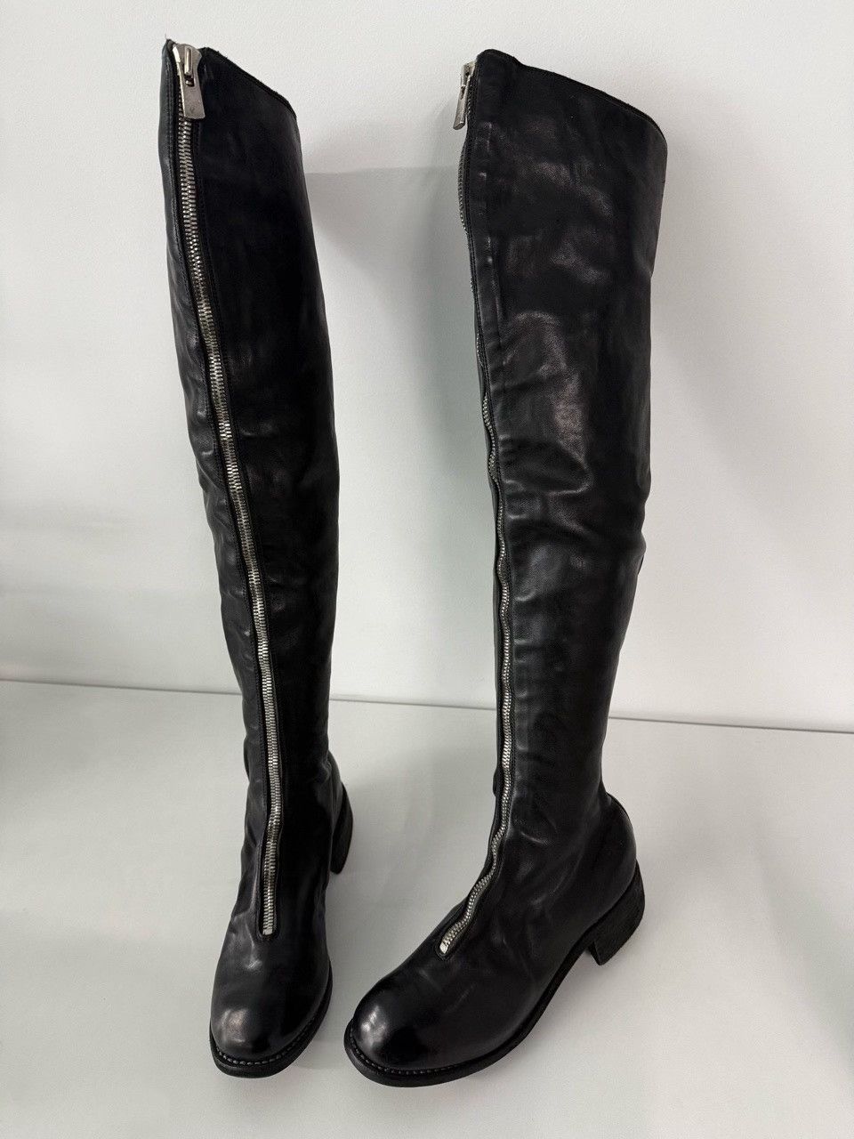 Guidi GUIDI PL4 Front Zip Over-The-Knee Boots Size 37 Size US 7 / IT 37 - 2 Thumbnail