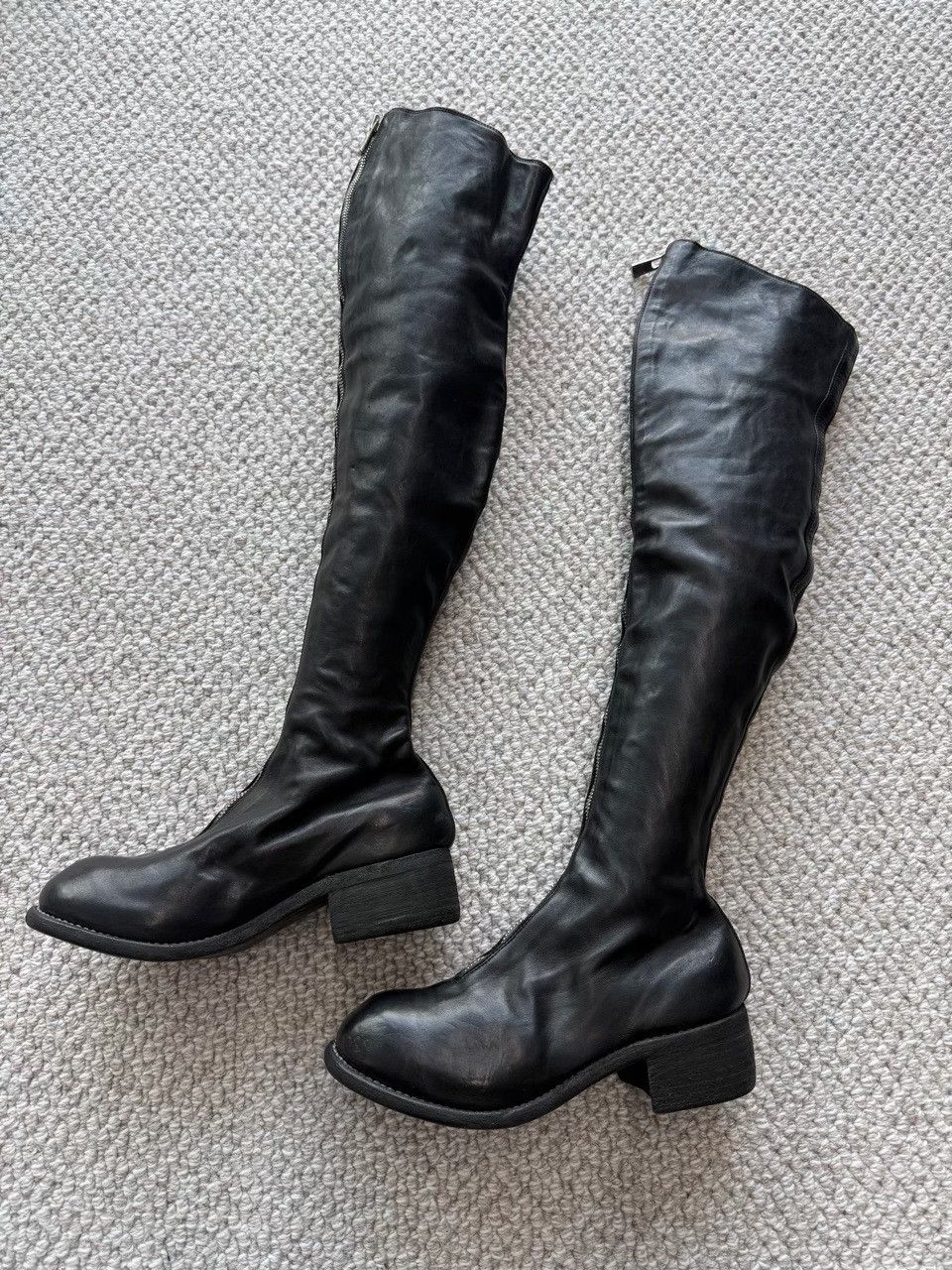 Guidi GUIDI PL4 Front Zip Over-The-Knee Boots Size 37 Size US 7 / IT 37 - 7 Thumbnail
