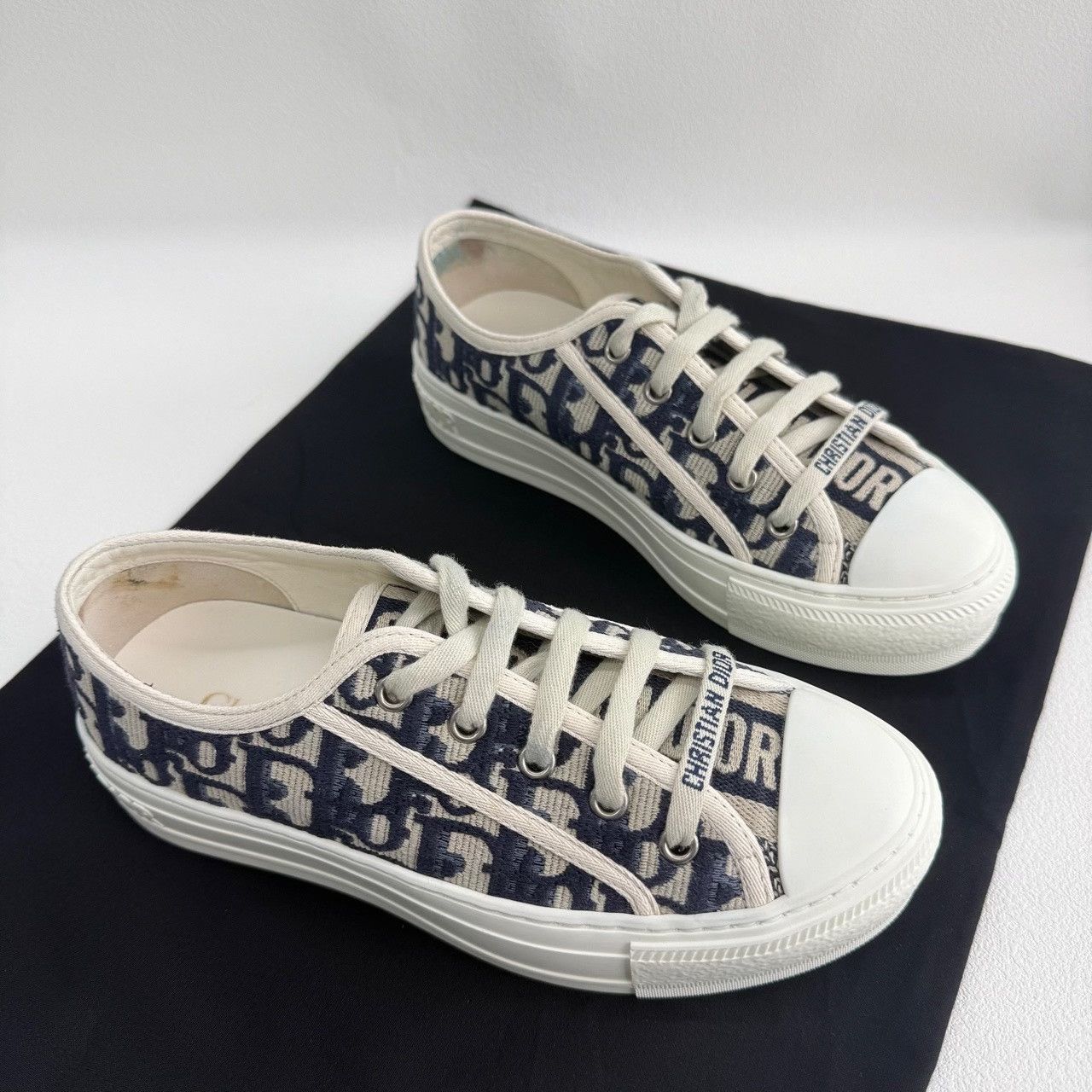 Dior Dior Oblique Low-Top Sneakers Size 34.5 Size US 4.5 / IT 34.5 - 4 Thumbnail