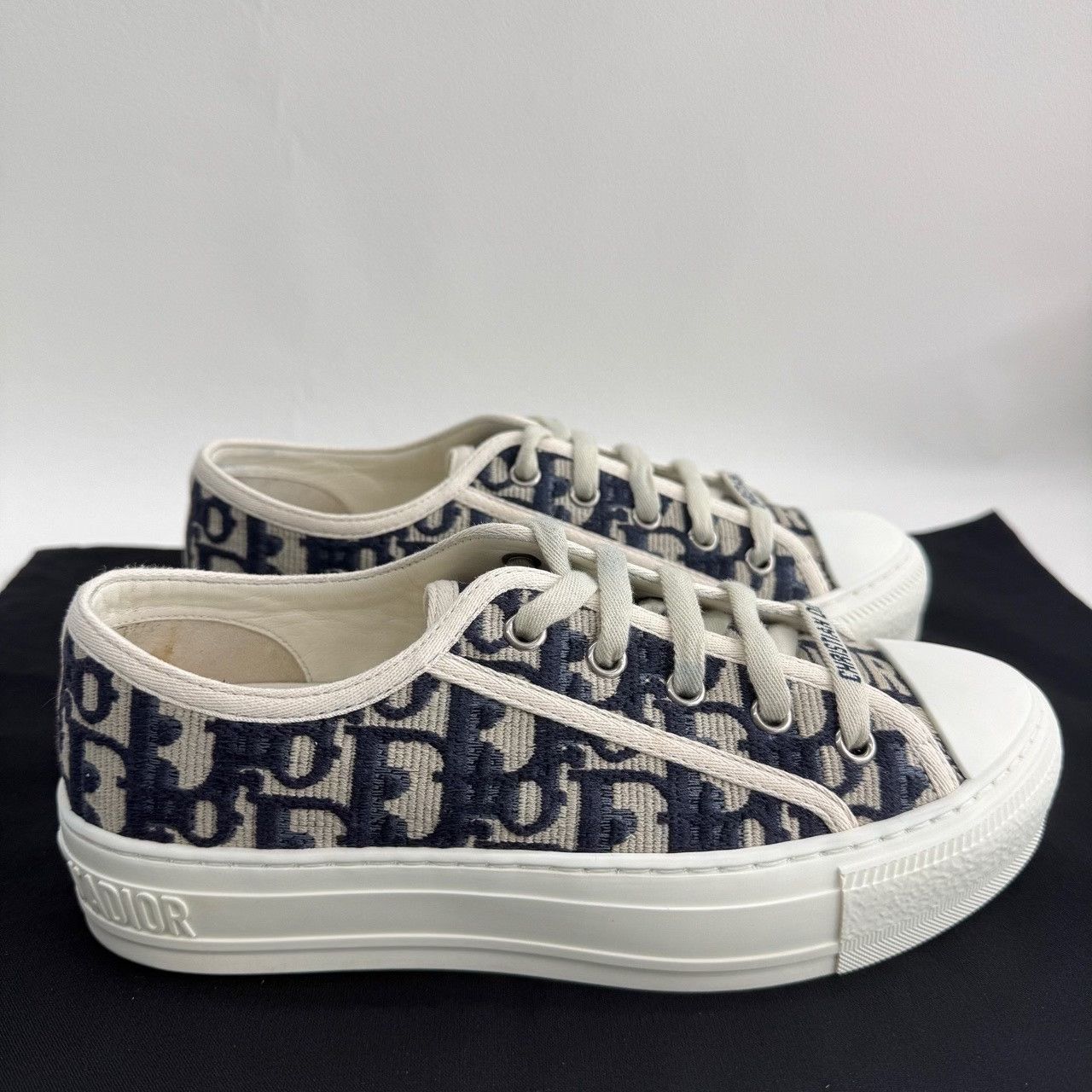 Dior Dior Oblique Low-Top Sneakers Size 34.5 Size US 4.5 / IT 34.5 - 5 Thumbnail