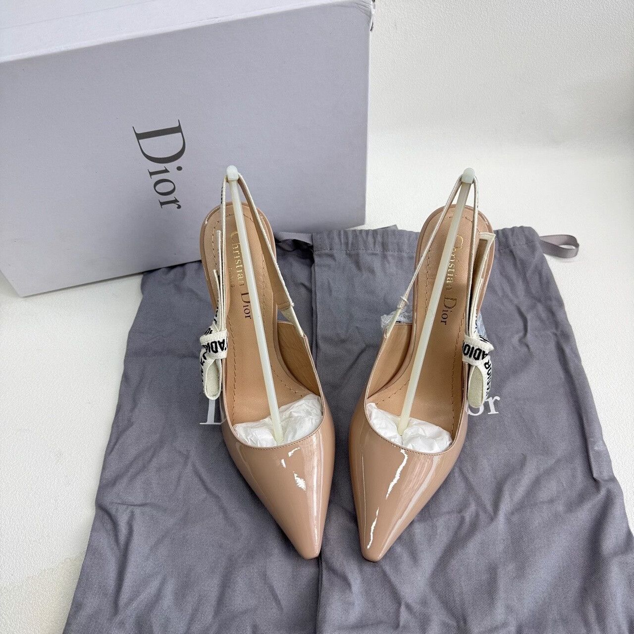 Dior Dior J'Adior Slingback Pumps Beige Size 37 Size US 7 / IT 37 - 2 Thumbnail